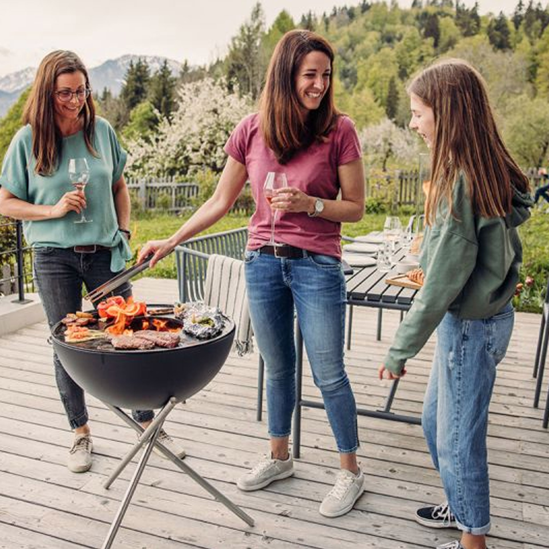 Plancha 57, Grill, Grillparty, Gemüse, Rindfleisch, Outdoor