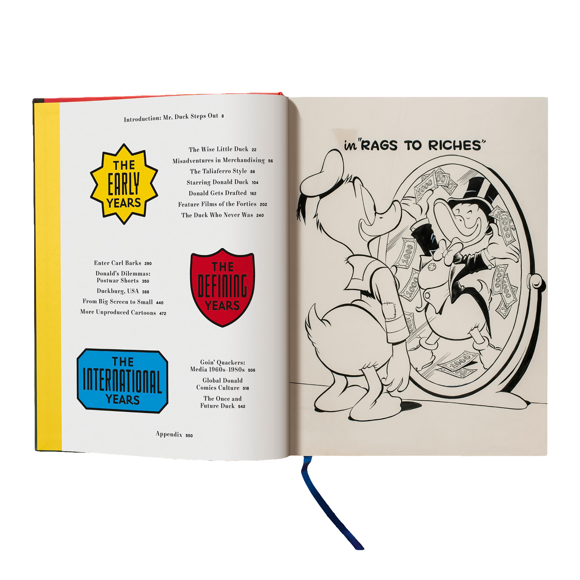 Coffee Table Book Walt Disney's Donald Duck. The Ultimate History, cartoon, comic, buch, offen, seiten