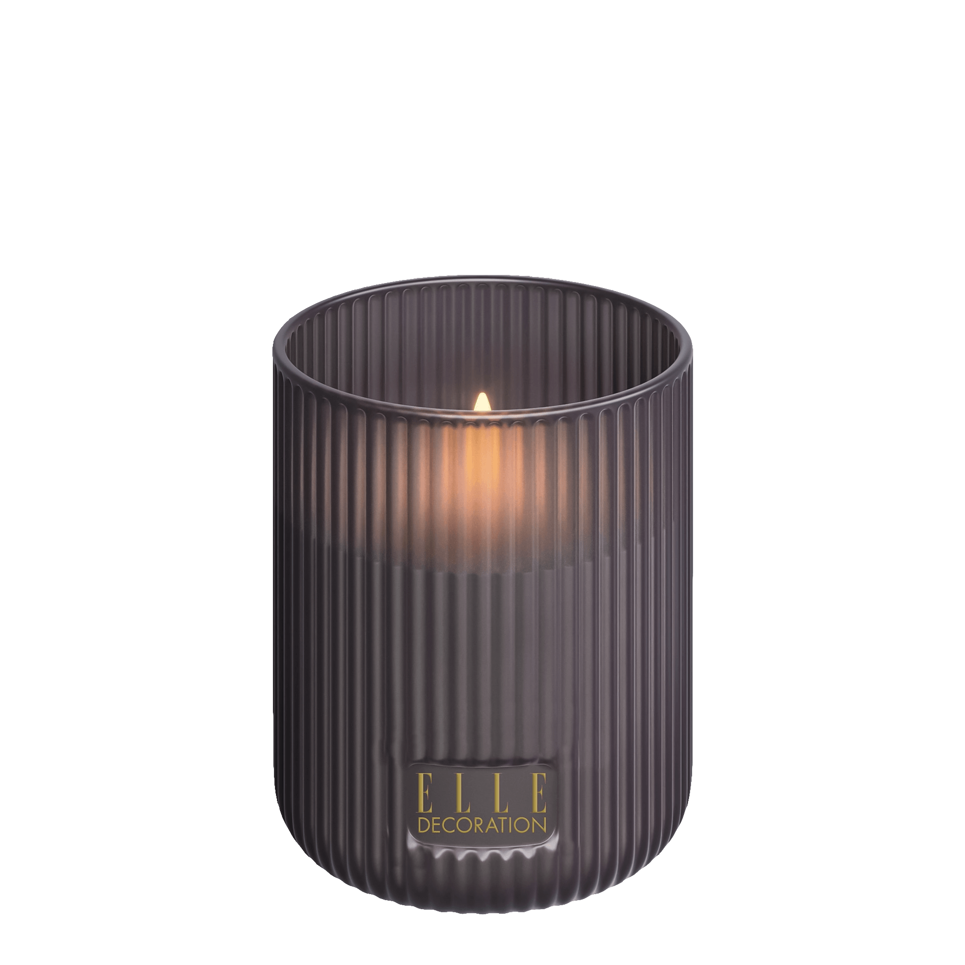 ELLE DECORATION LED Kerze BELLEVILLE 1-flammig taupe