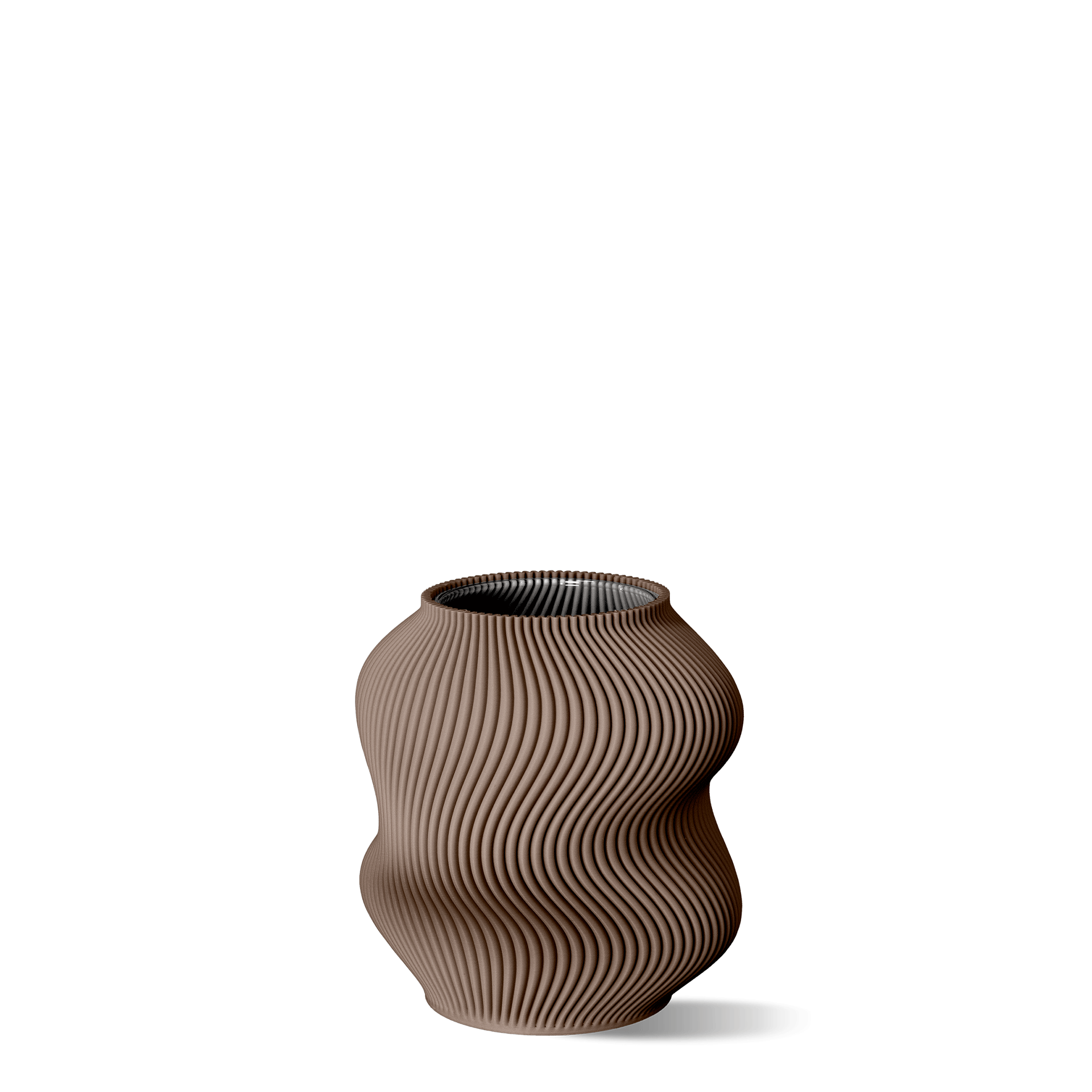 Vase Deep Taupe 14 cm