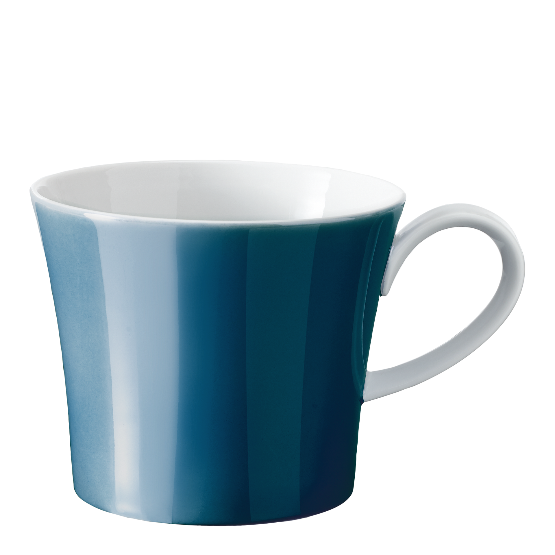 Breakfast Cup Tegel 0.30 l, Becher, Tasse, Keramik, Blau, Streifen