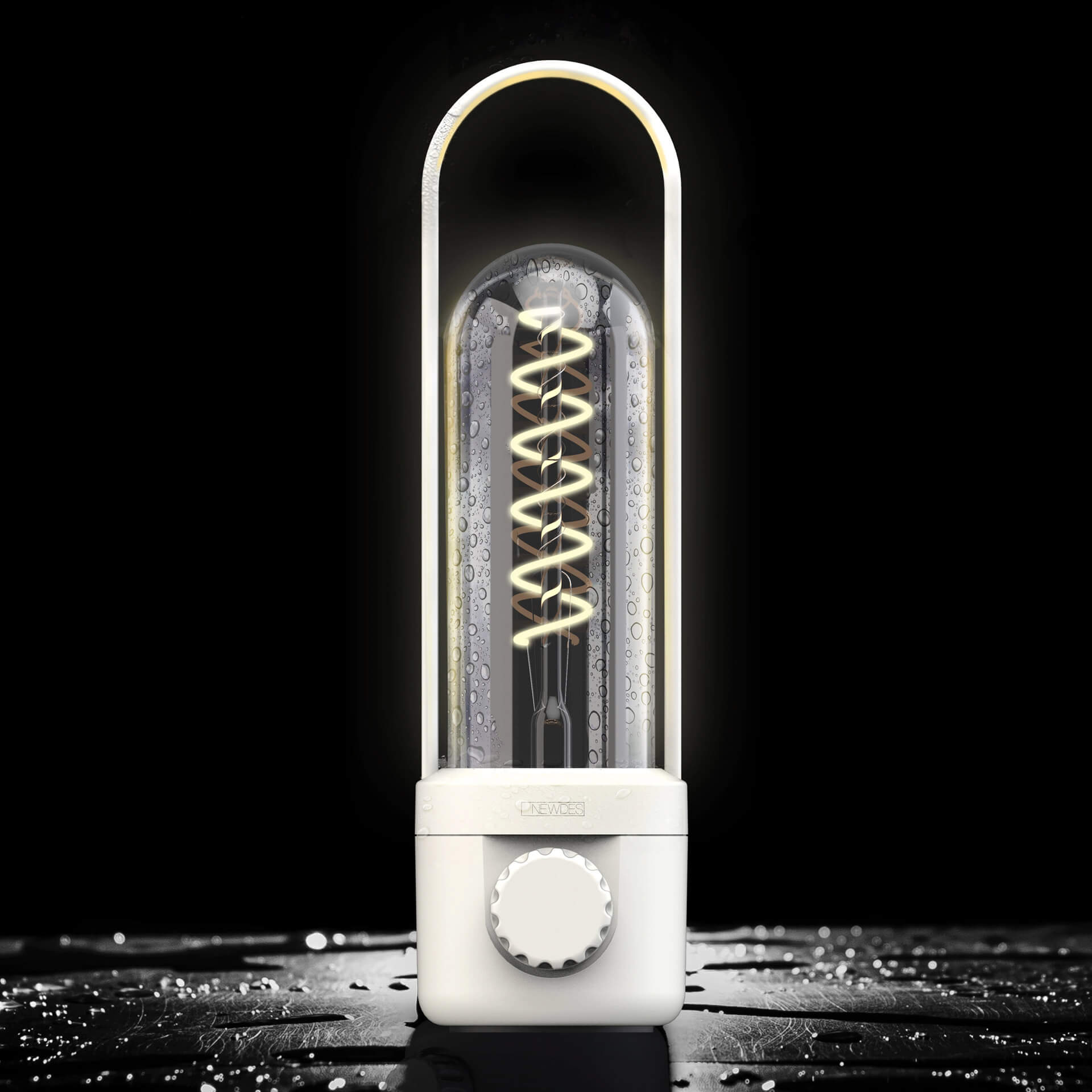 Newdes Outdoorleuchte COIL weiß