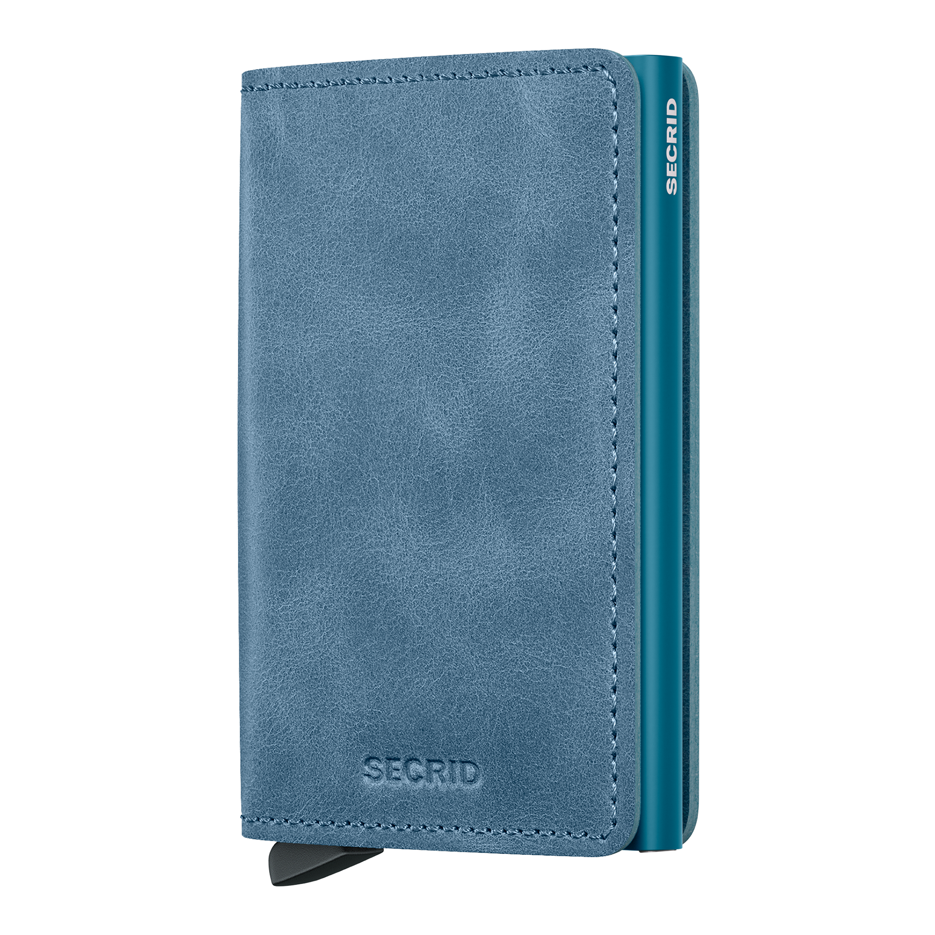 Secrid Slimwallet Vintage Teal, Hülle, Brieftasche, Leder, Blau, Secrid