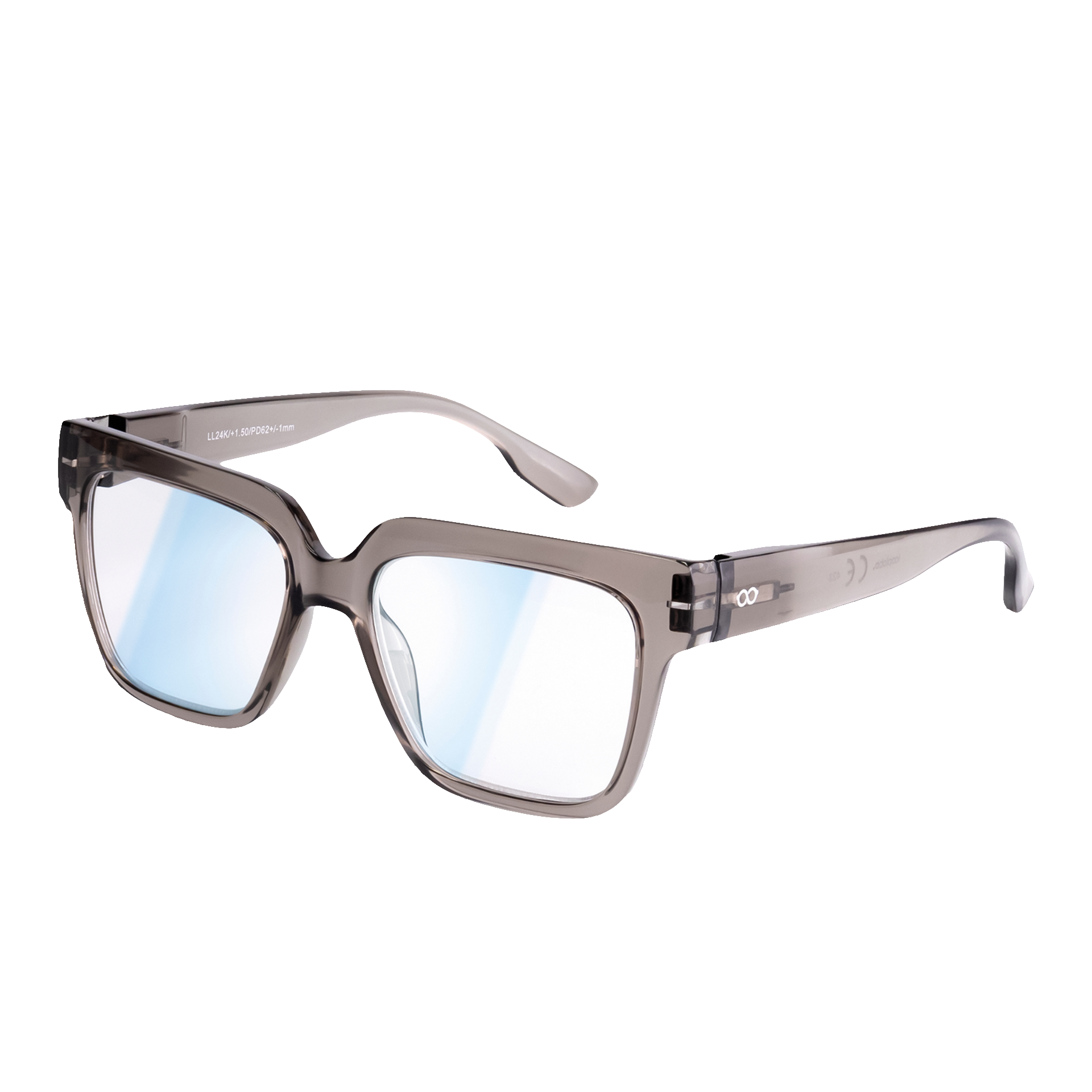 Looplabb Blaulichtfilter-Brille MAX BLUE LIGHT Crystal Black