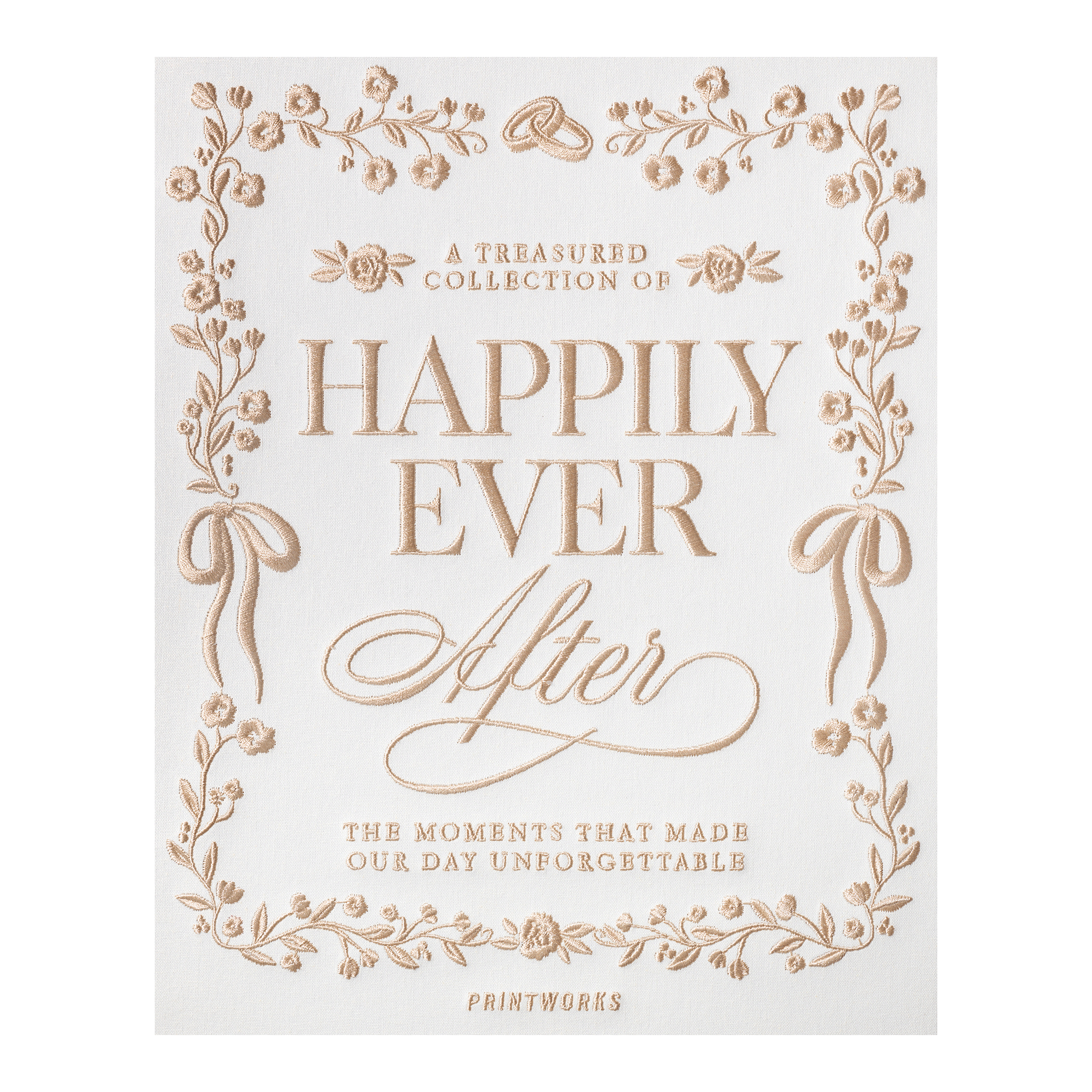 PRINTWORKS Embroidered Hochzeitsalbum Happily Ever After