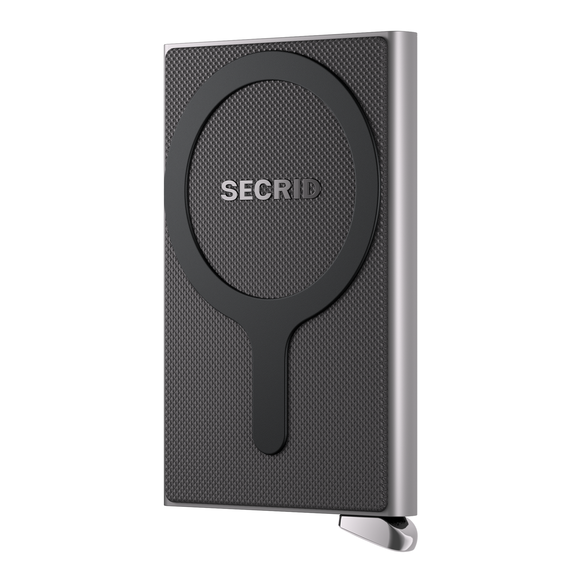 Cardprotector+ Silver, Hard Drive Accessory, USB-C Wireless Charger, Secrid Card Protector, Metallic Gray, Slim Design