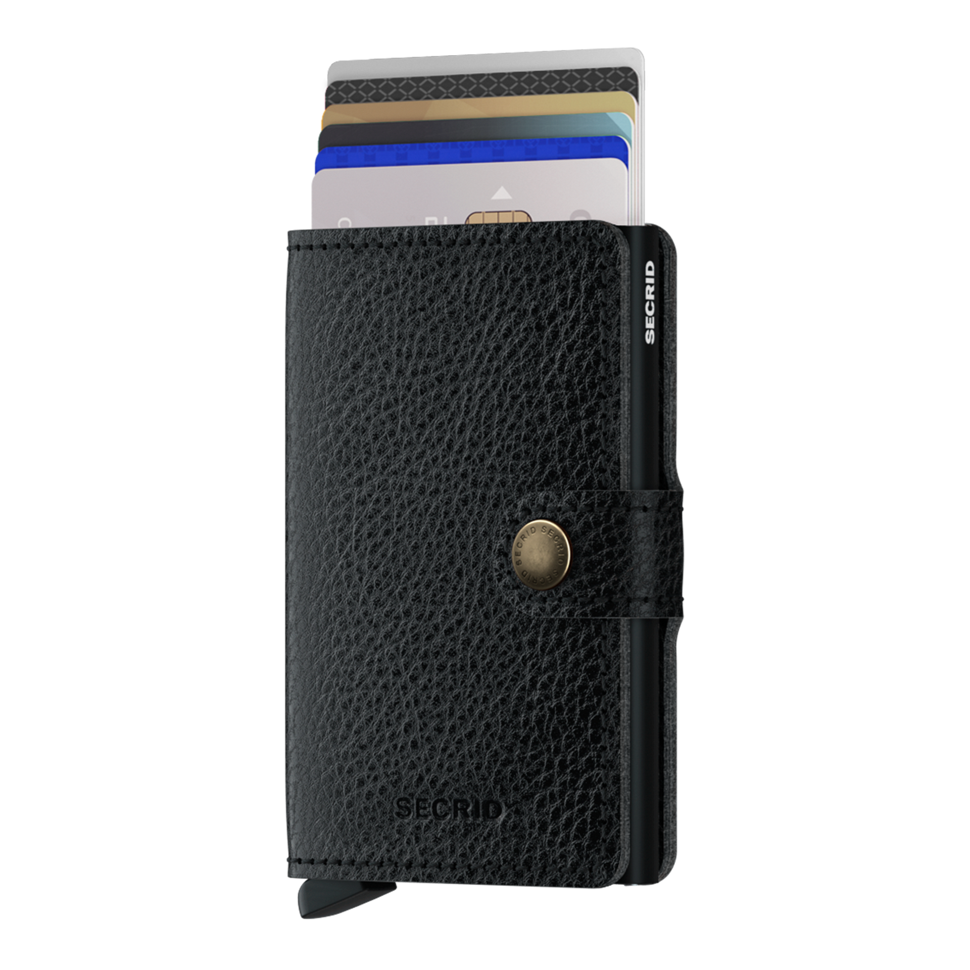 Secrid Miniwallet Veg Schwarz/Schwarz, wallet, cardholder, leder, schwarz, mehrfachkarten