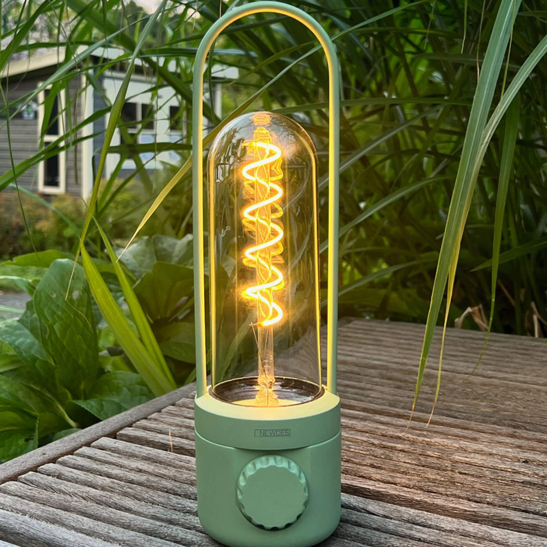 Newdes Outdoorleuchte COIL olive