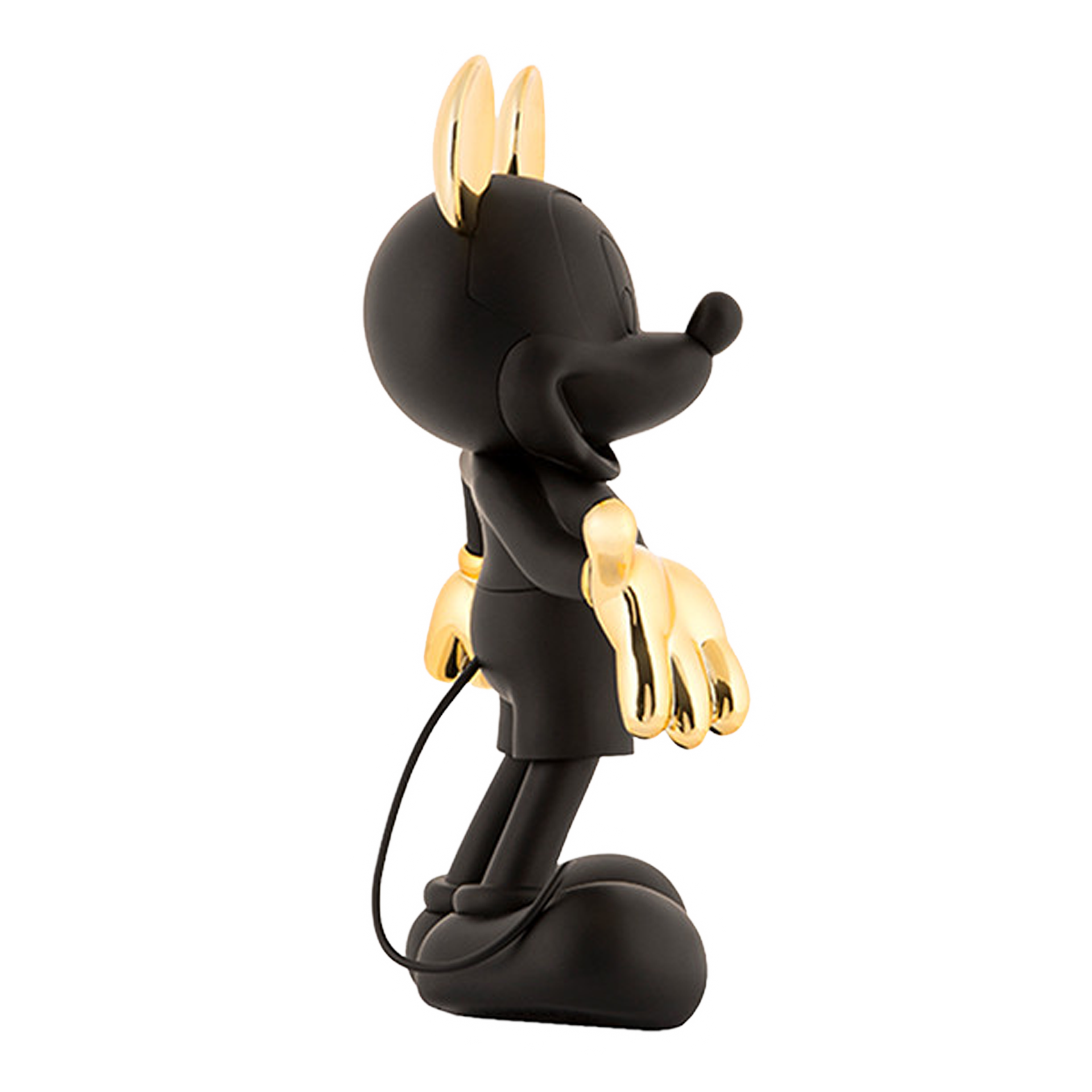 Mickey Welcome black & gold 30 cm, Figur, Disney, Maus, Gold, Halterung