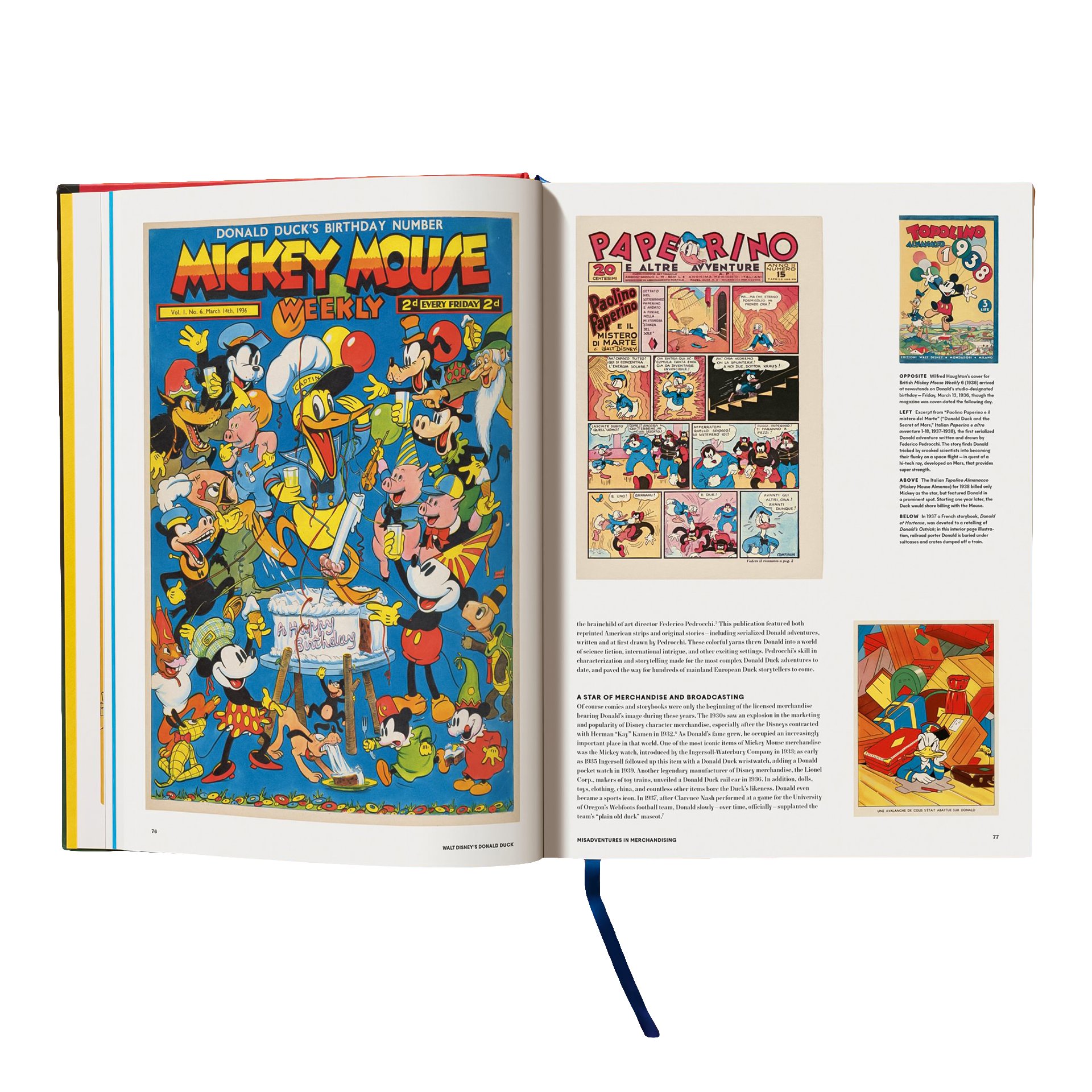 Coffee Table Book Walt Disney's Donald Duck. The Ultimate History, comic, mickey mouse, magazine, pages, illustration