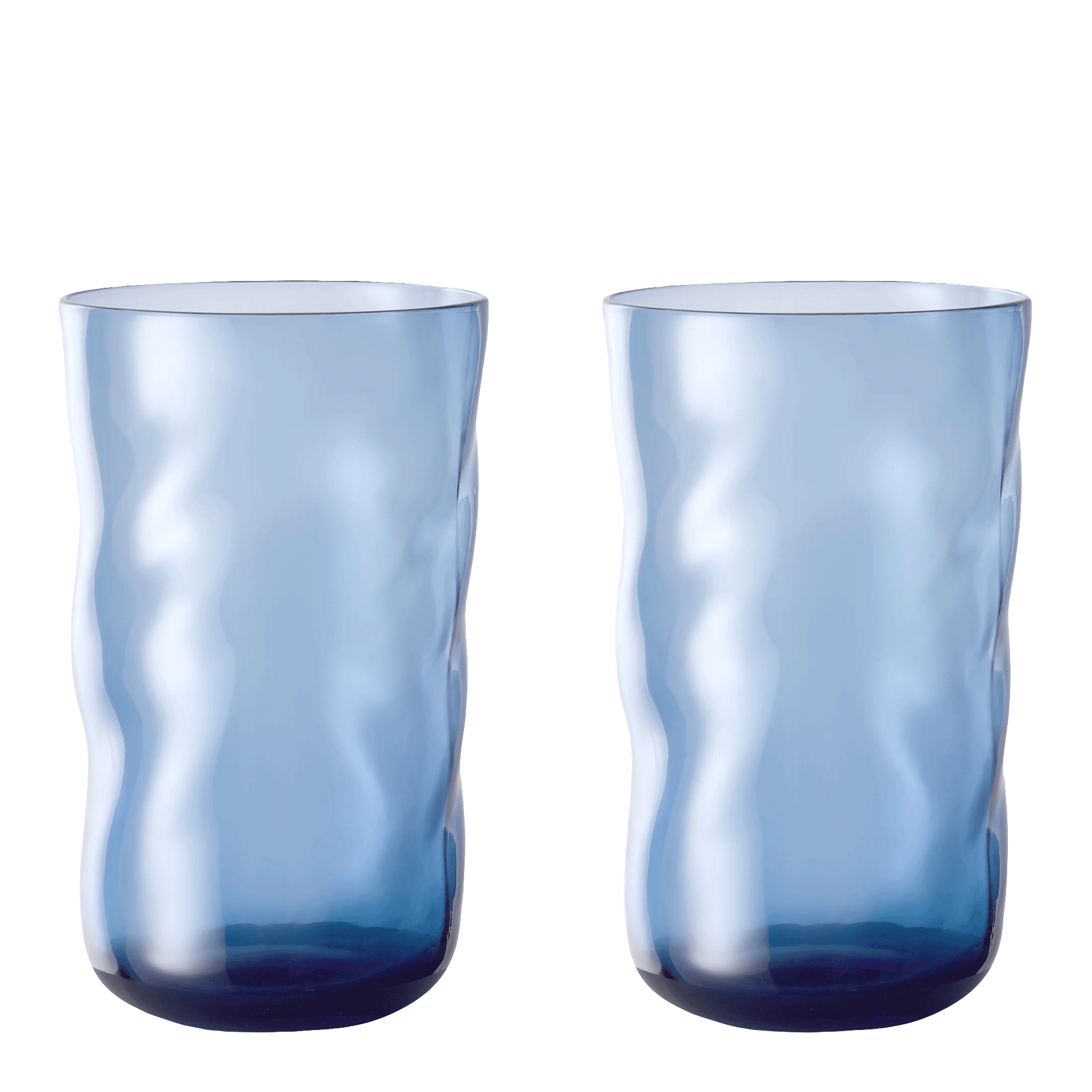 Longdrink Glass Midnight 0.46 l Set of 2, Gläser, Trinkgläser, Wasser, 2er-Set, blau