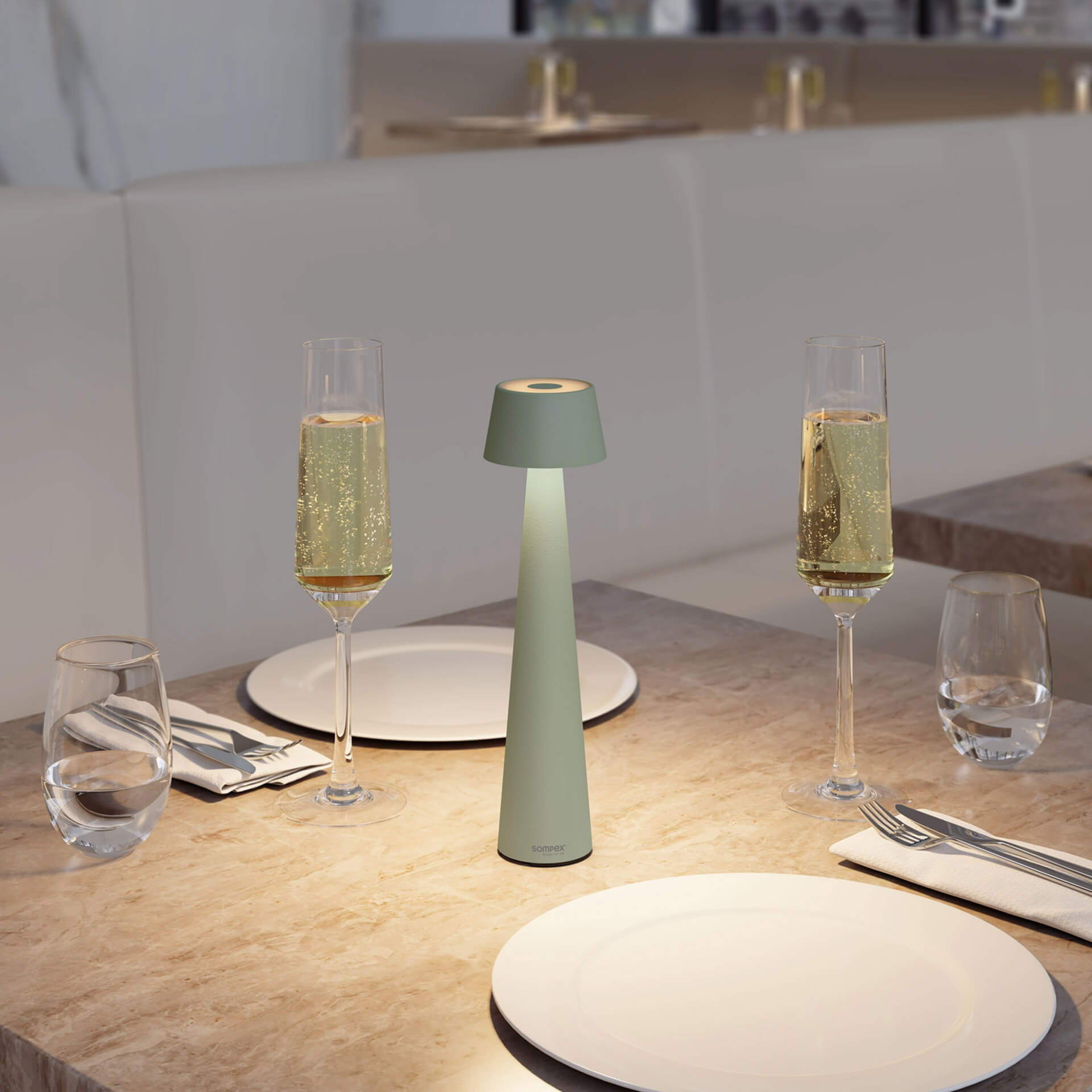 Sompex Tischleuchte MONO olive