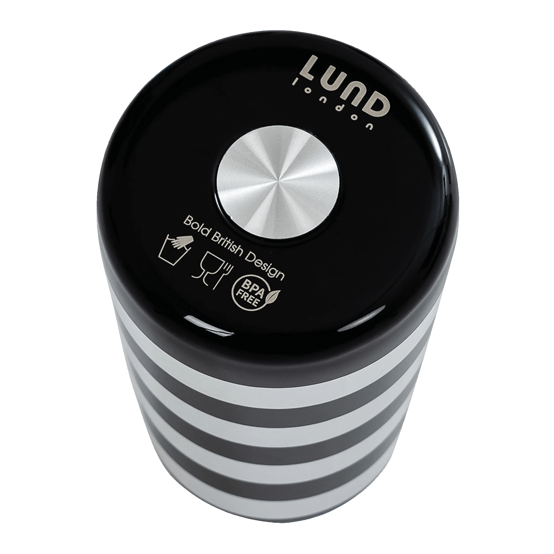 Lund Design House Skittle Trinkflasche stripes & pink
