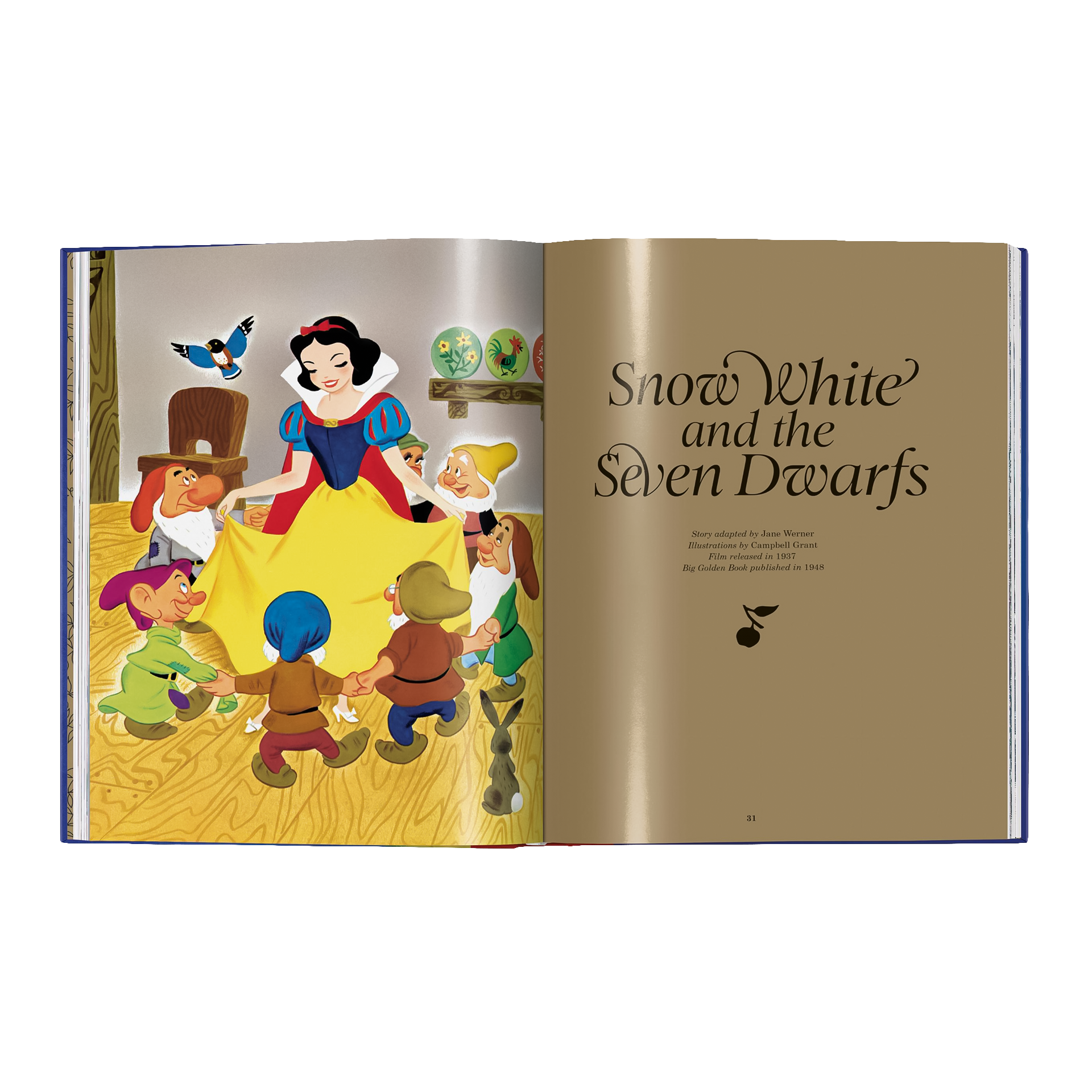 Coffee Table Book Walt Disney’s Children’s Classics 1937–1953, kinder, märchen, Schneewittchen, sieben Zwerge, Bilderbuch