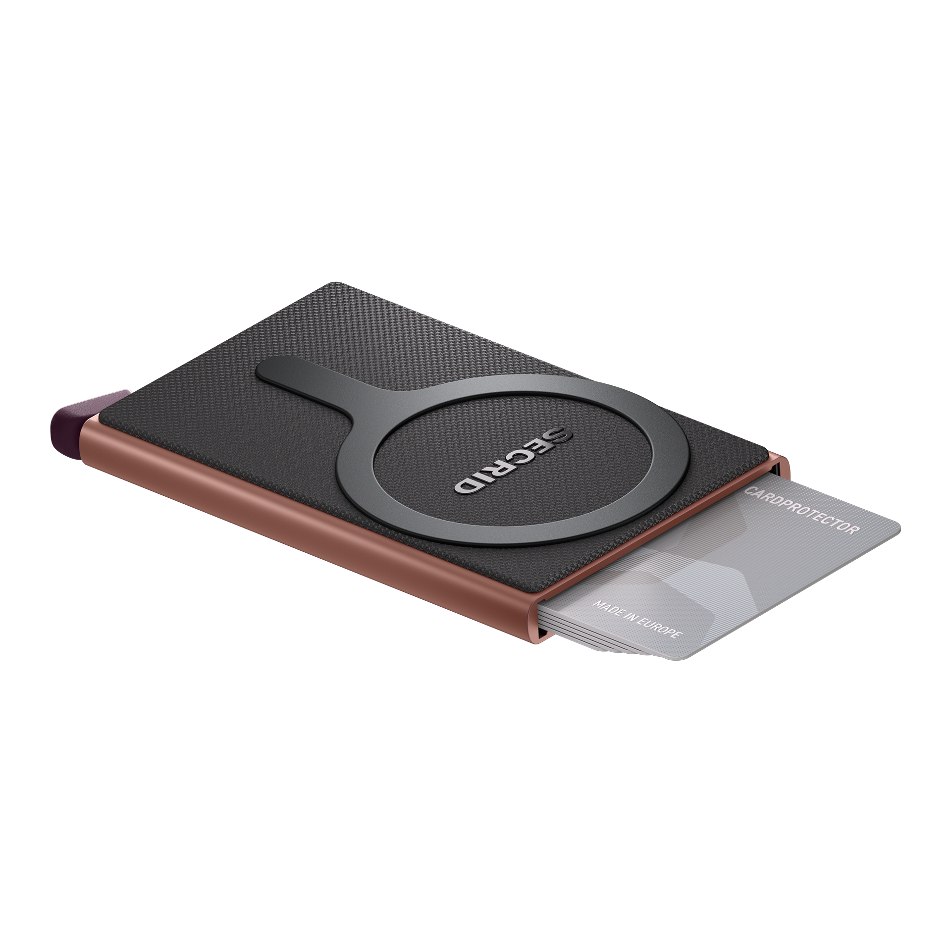 Cardprotector Rosa, wallet, Cardhalter, Kartenprotektor, RFID, metallisch-rosa-gold