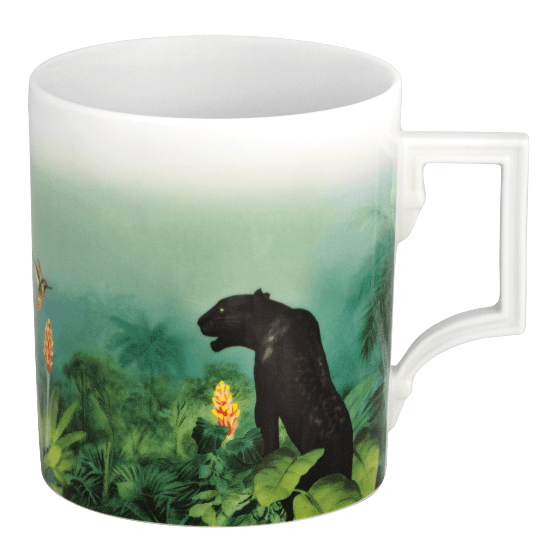 Meissen Amazonas Collection Henkelbecher Black Panther