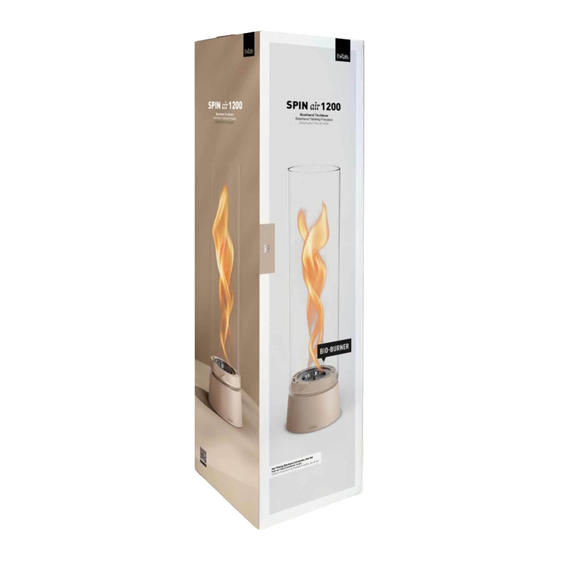 Tabletop Fireplace 1200 Sand, Bio-Brenner, Gasfeuer, Tischfeuer, Flamme, Behälter