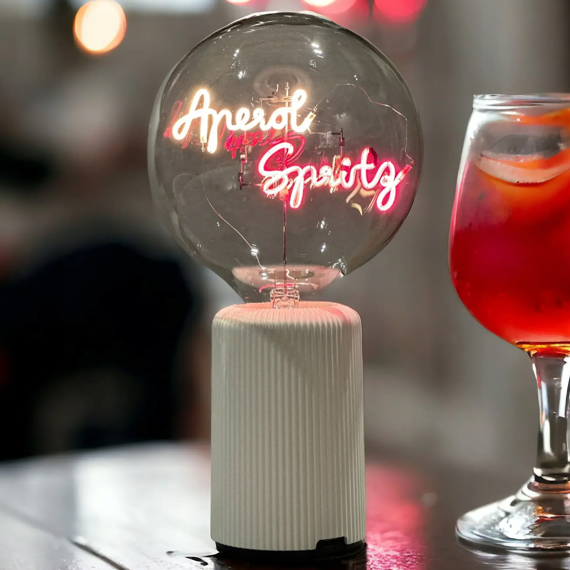 MITB LED Dekobirne Aperol Spritz