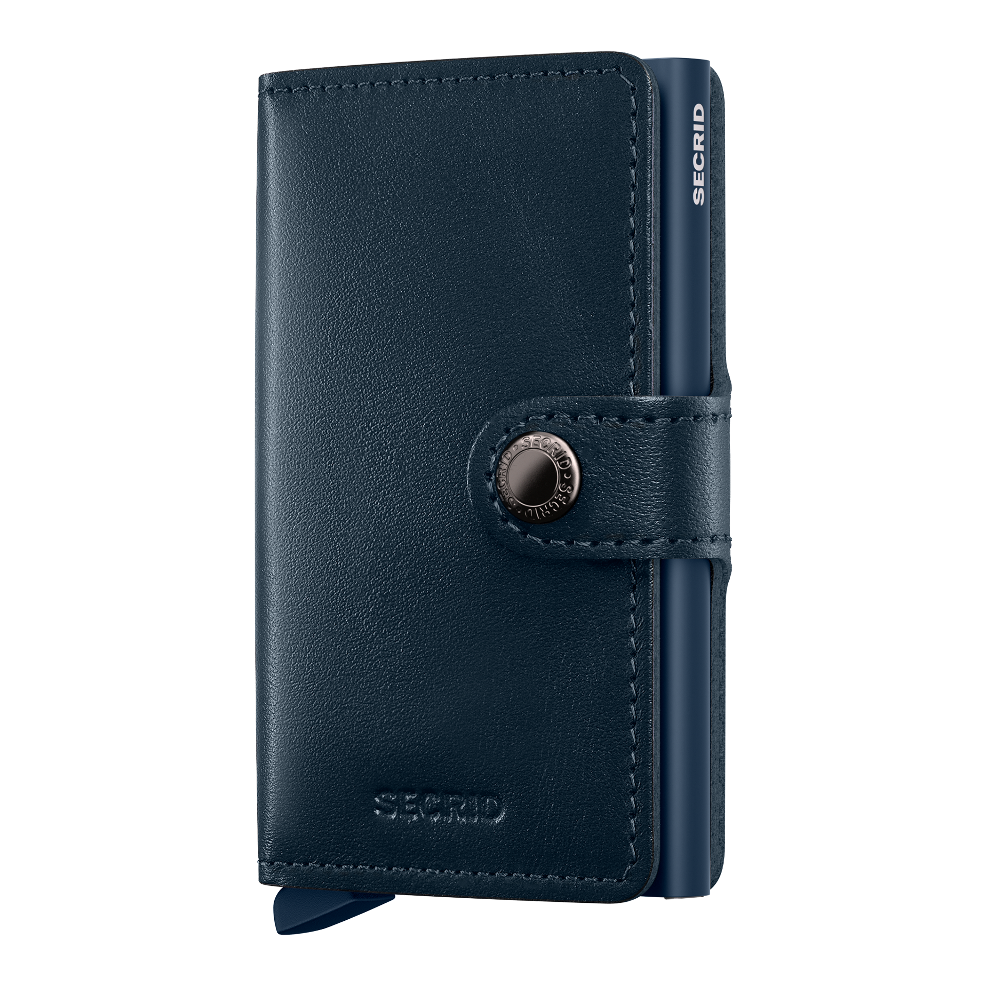 Secrid Miniwallet Original Navy/Navy, wallet, cardholder, leder, blau, druckknopfverschluss