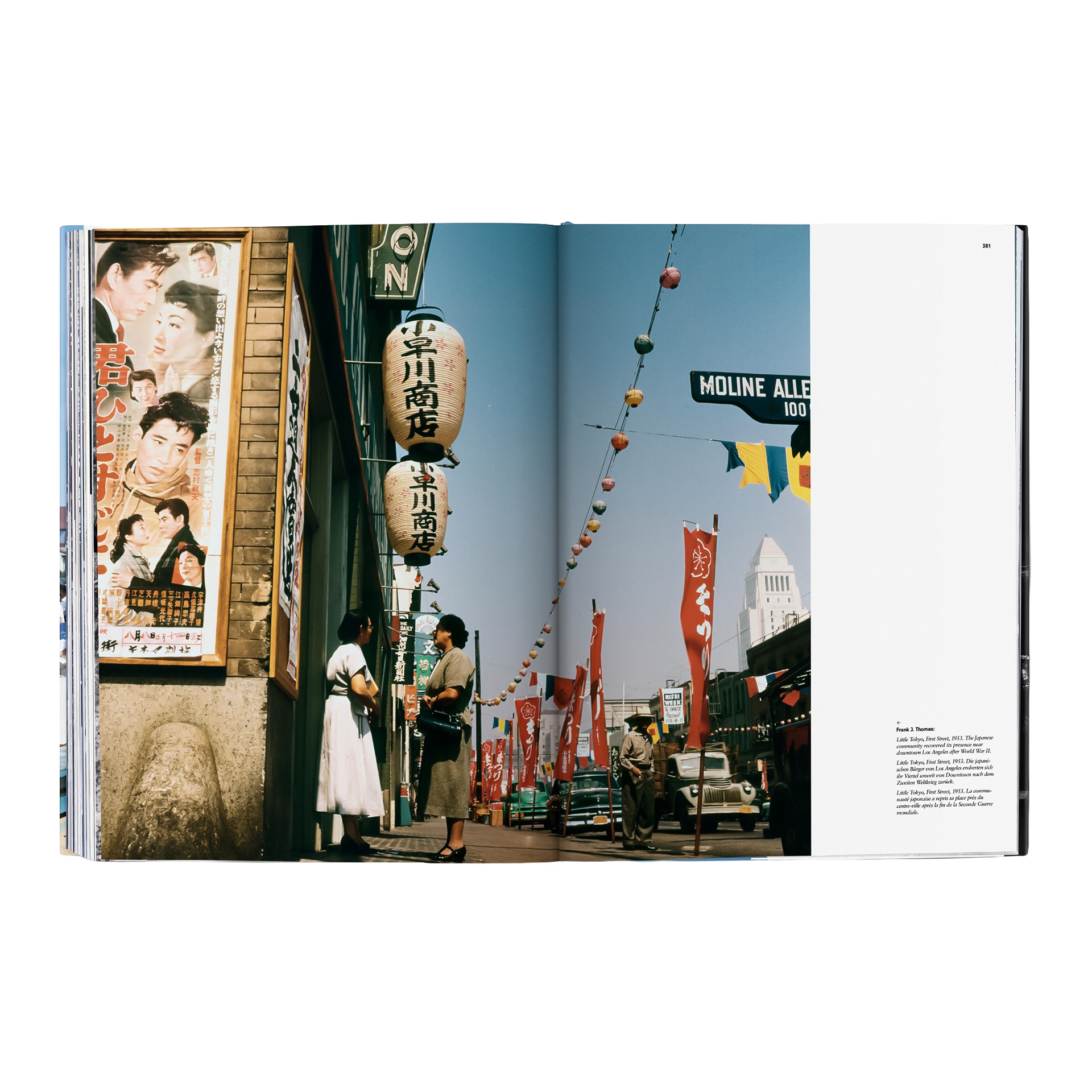 Coffee Table Book Los Angeles, Straßenansicht, Stadtleben, Laternen, Holzfassade, Papierlaternen