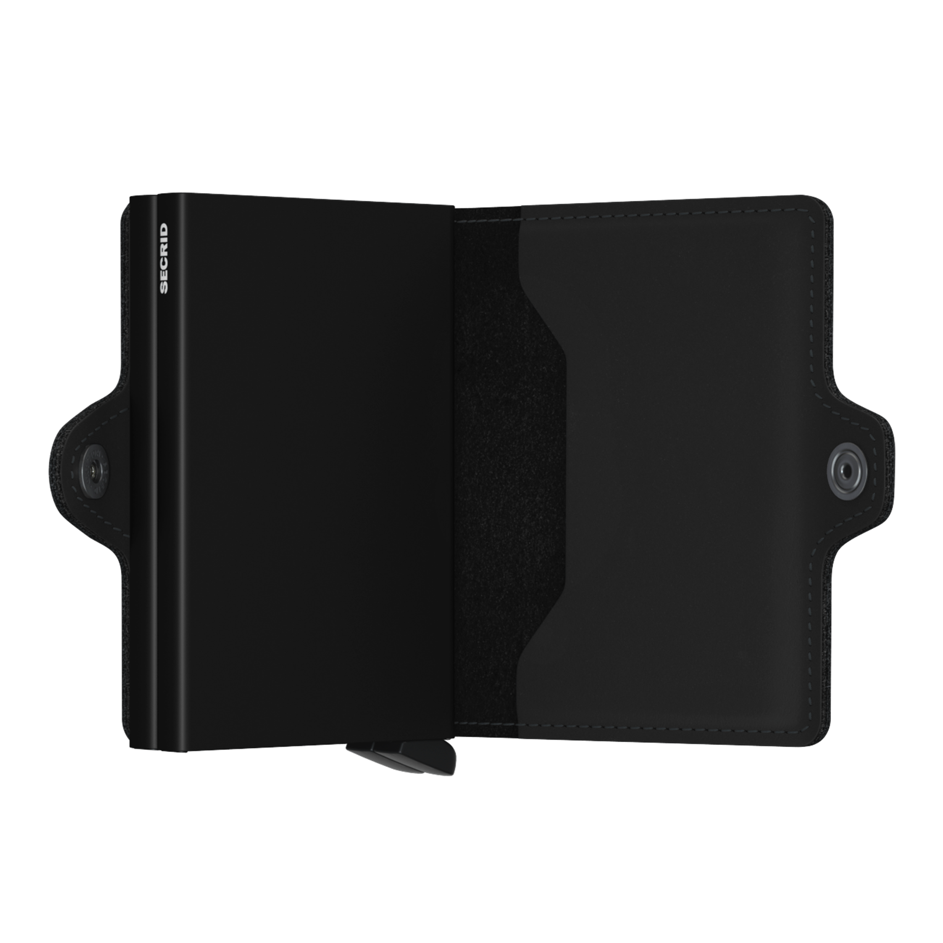 Twinwallet Black, wallet, schwarz, kartenhalter, glatt, gefaltet
