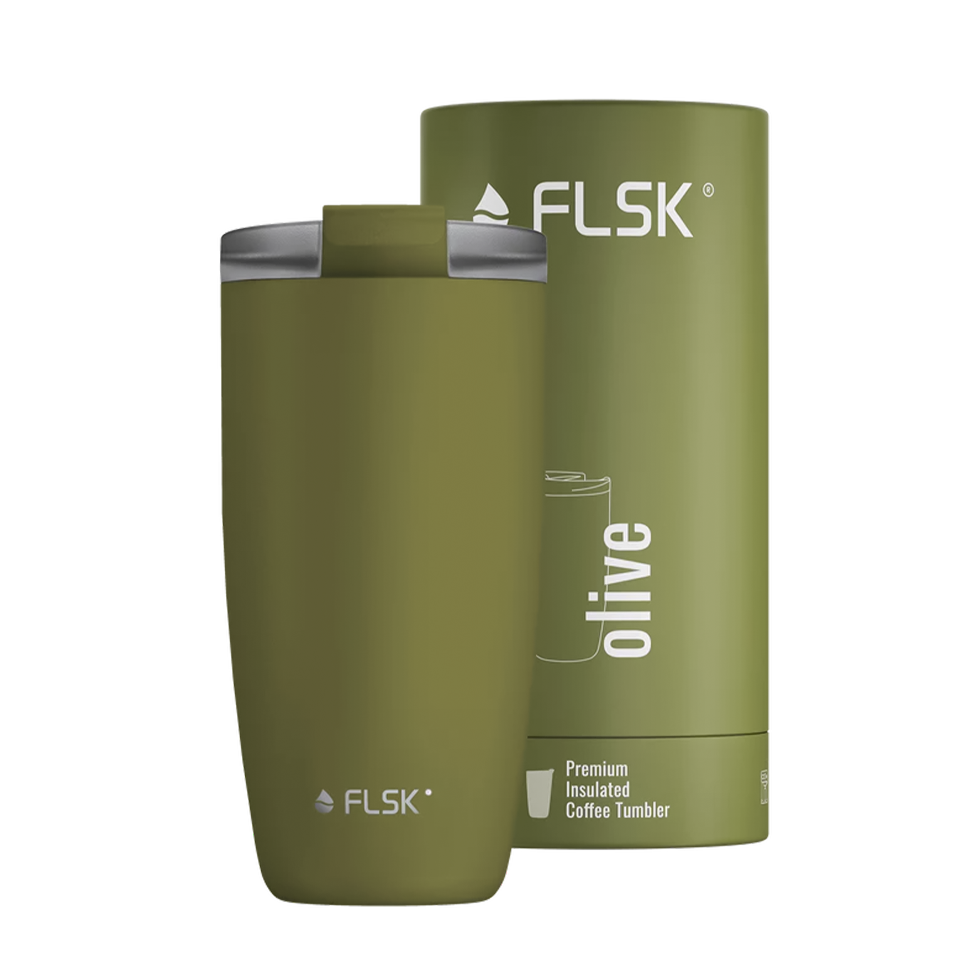 FLSK Coffee To Go Becher Olive 0,50 l