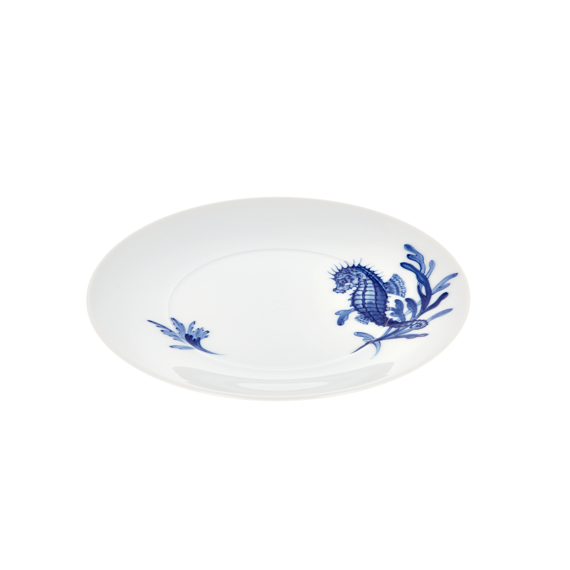 Meissen Cosmopolitan Blue Treasure Dessertelller Seepferd