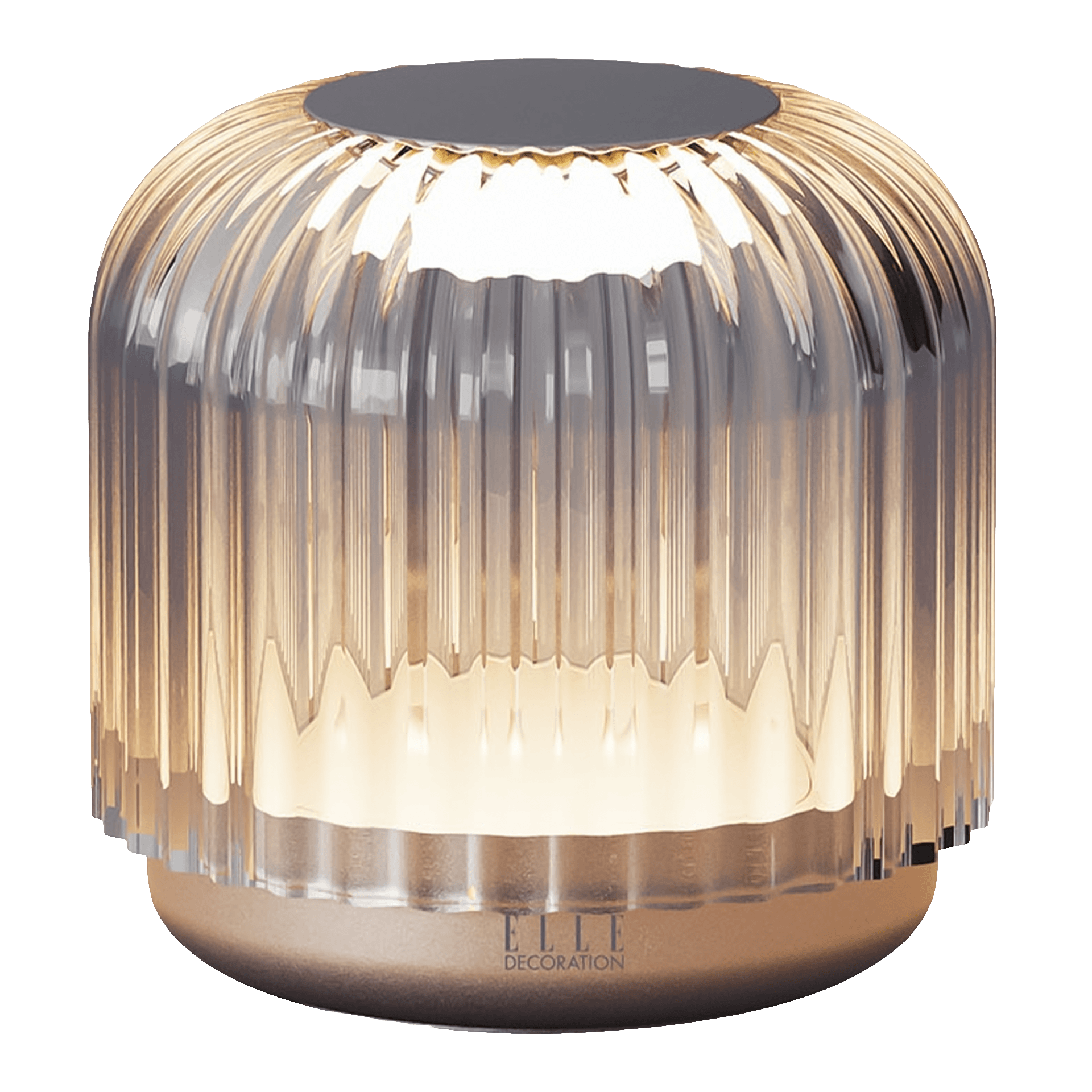 ELLE DECORATION LED-Tischlampe GRENELLE silber