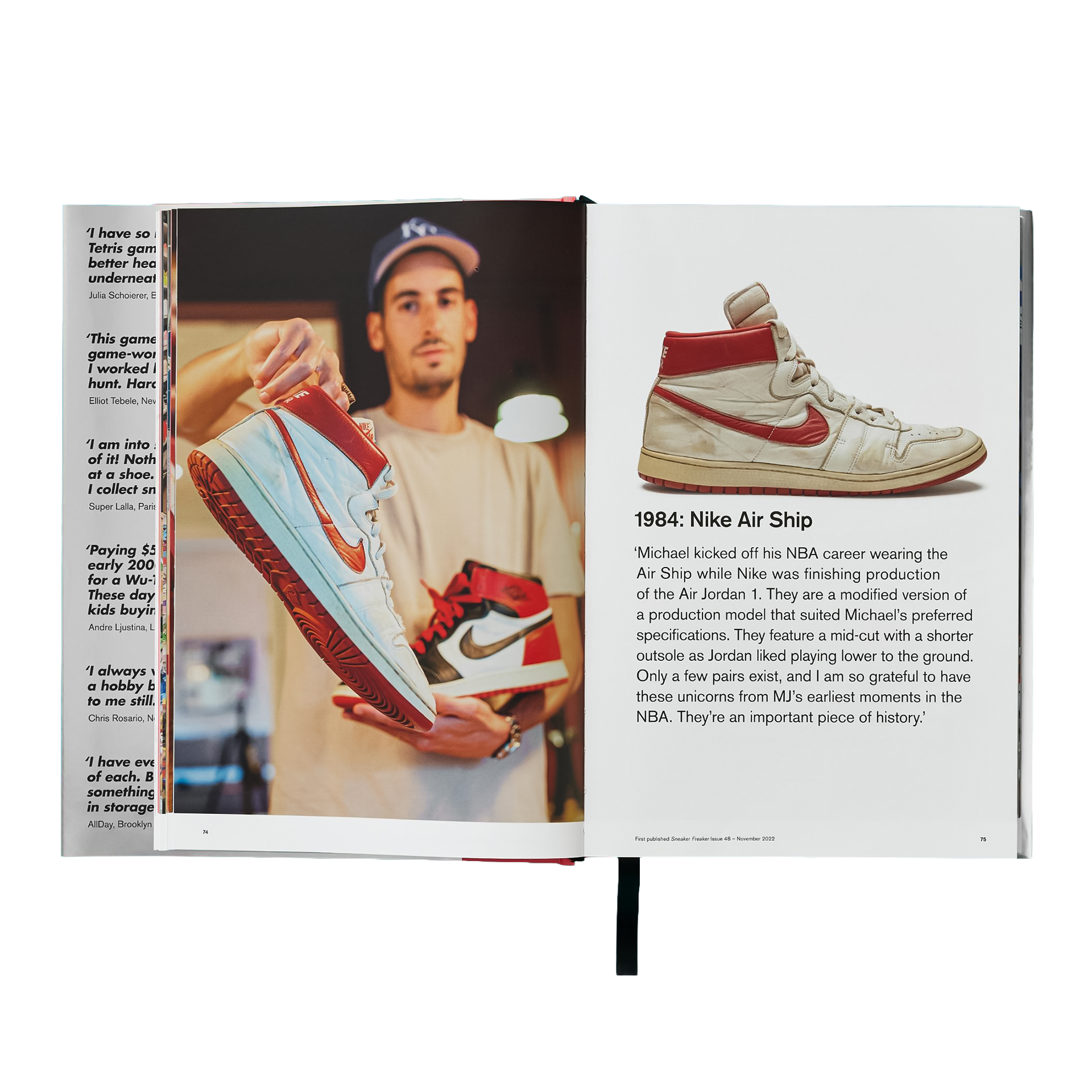 Coffee Table Book Sneaker Freaker. World's Greatest Sneaker Collectors,  sneakers, high-top, red, white, Nike?
