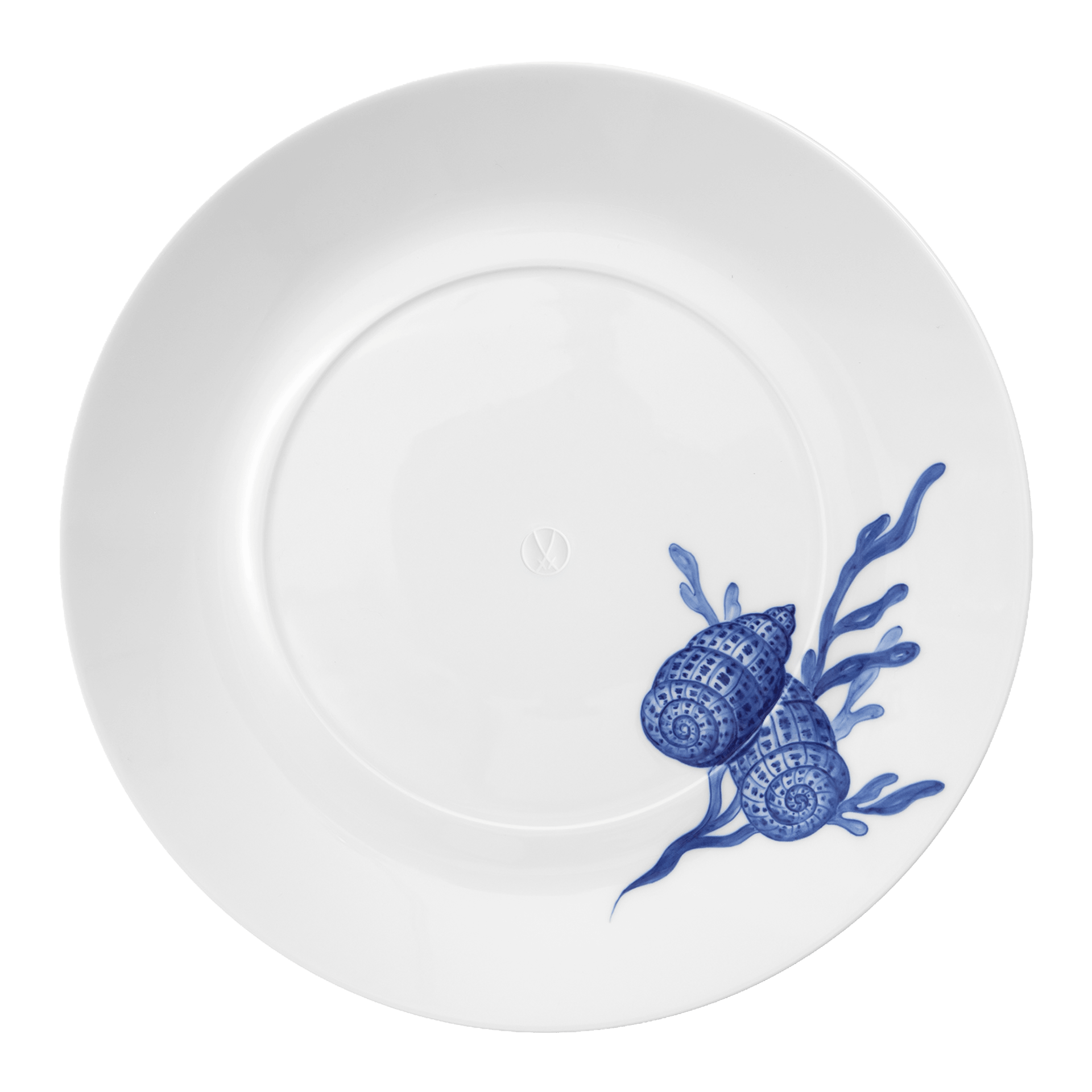 Meissen Cosmopolitan Blue Treasure Speiseteller Muschel