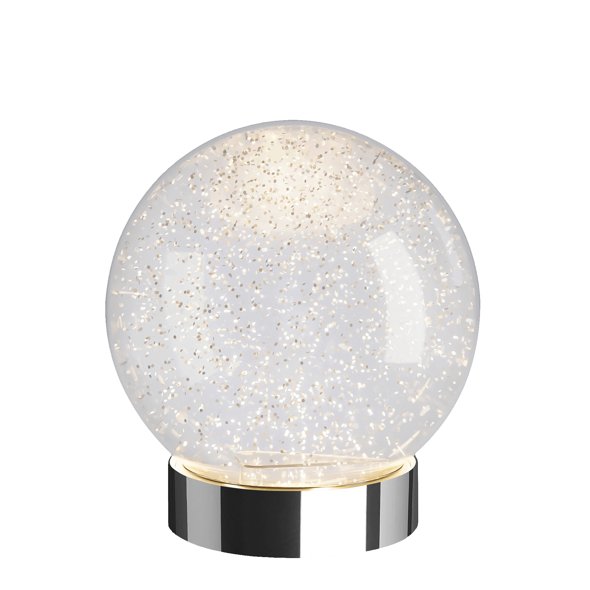 Sompex LED Dekolampe GLAMOR BAUBLE silber 15 cm