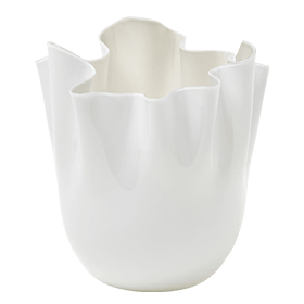 Venini Fazzoletto Vase Snow