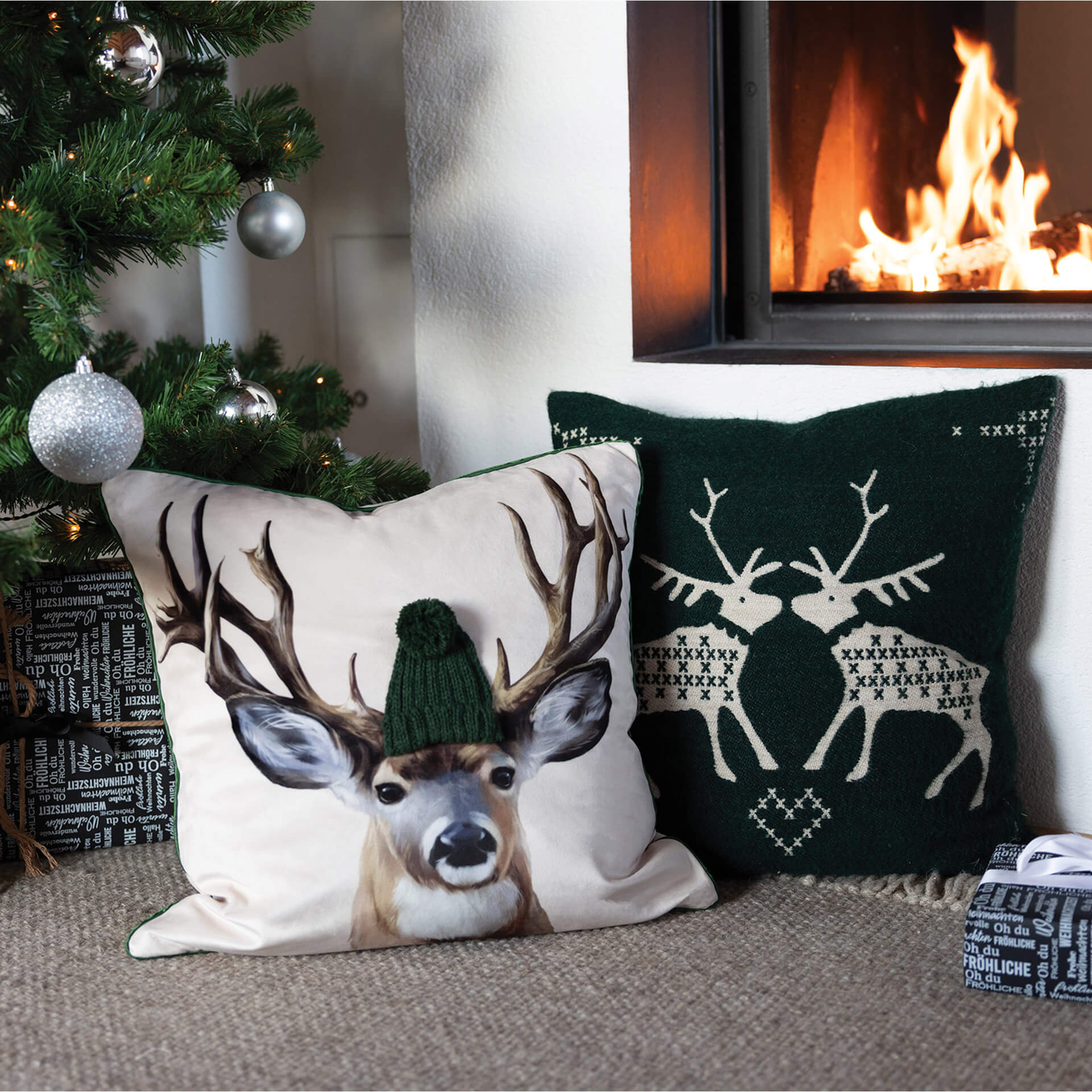 pad REINDEER Kissenbezug Grün