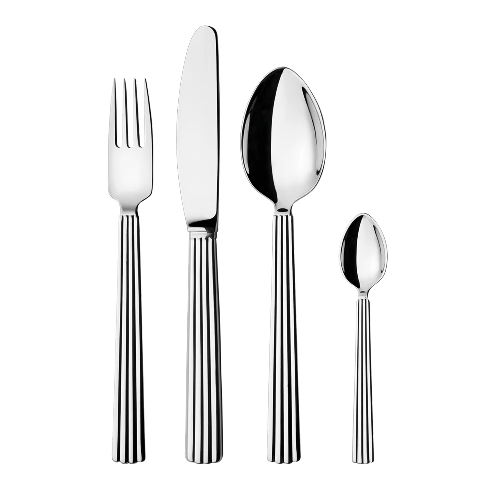 Cutlery set 24-piece stainless steel, Gabel, Messer, Löffel, Besteckset, Stahl