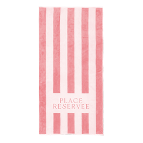 Place Reservee Beach Towel Pink Lemonade