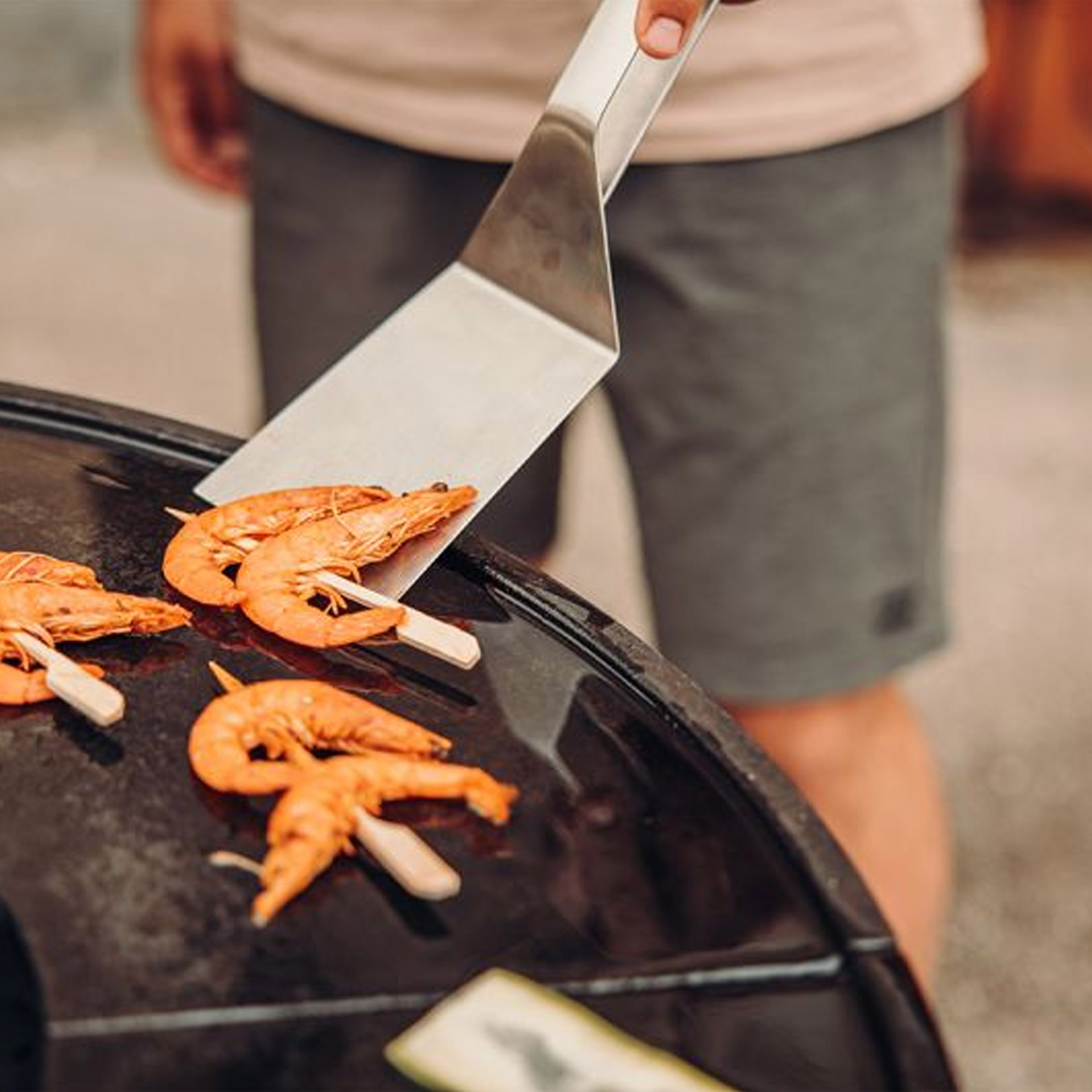 höfats, Spatula, shrimp, grill, Spieß, Grillen, Meeresfrüchte