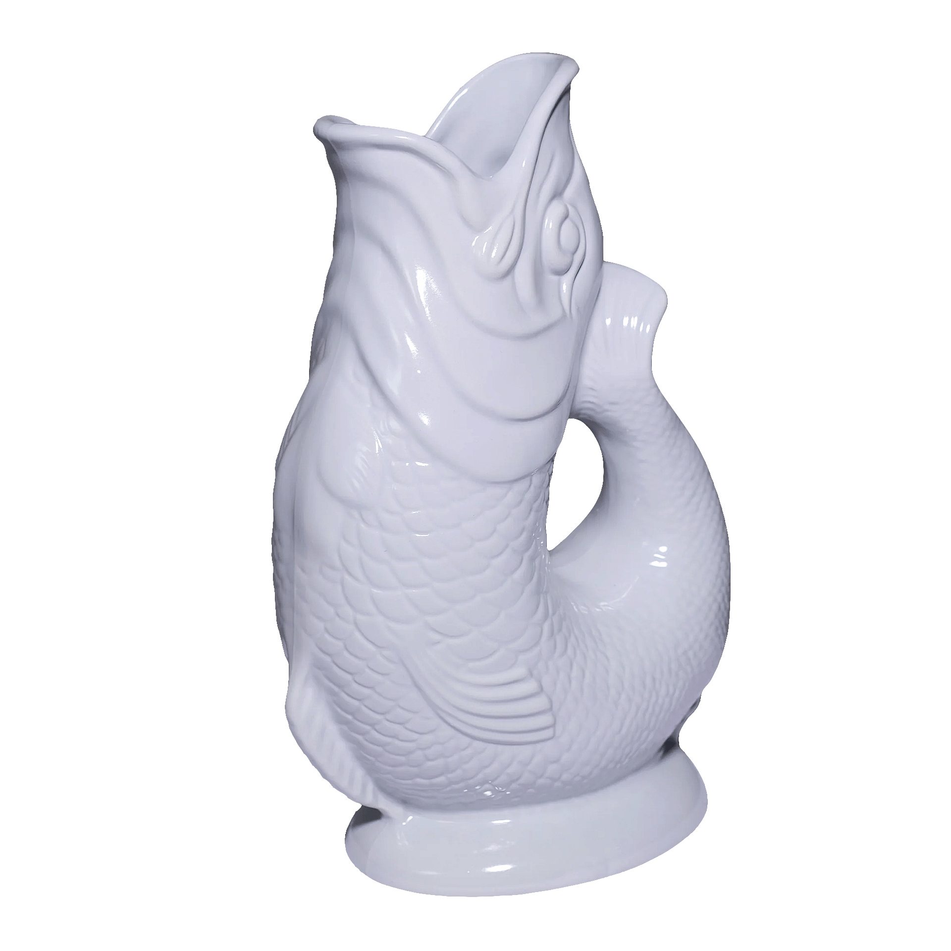 Jug oyster XL 1.20 l, Findetasche?, Kachel-Form?, Fischfigur, Teetisch-dekoration, Keramikfigur