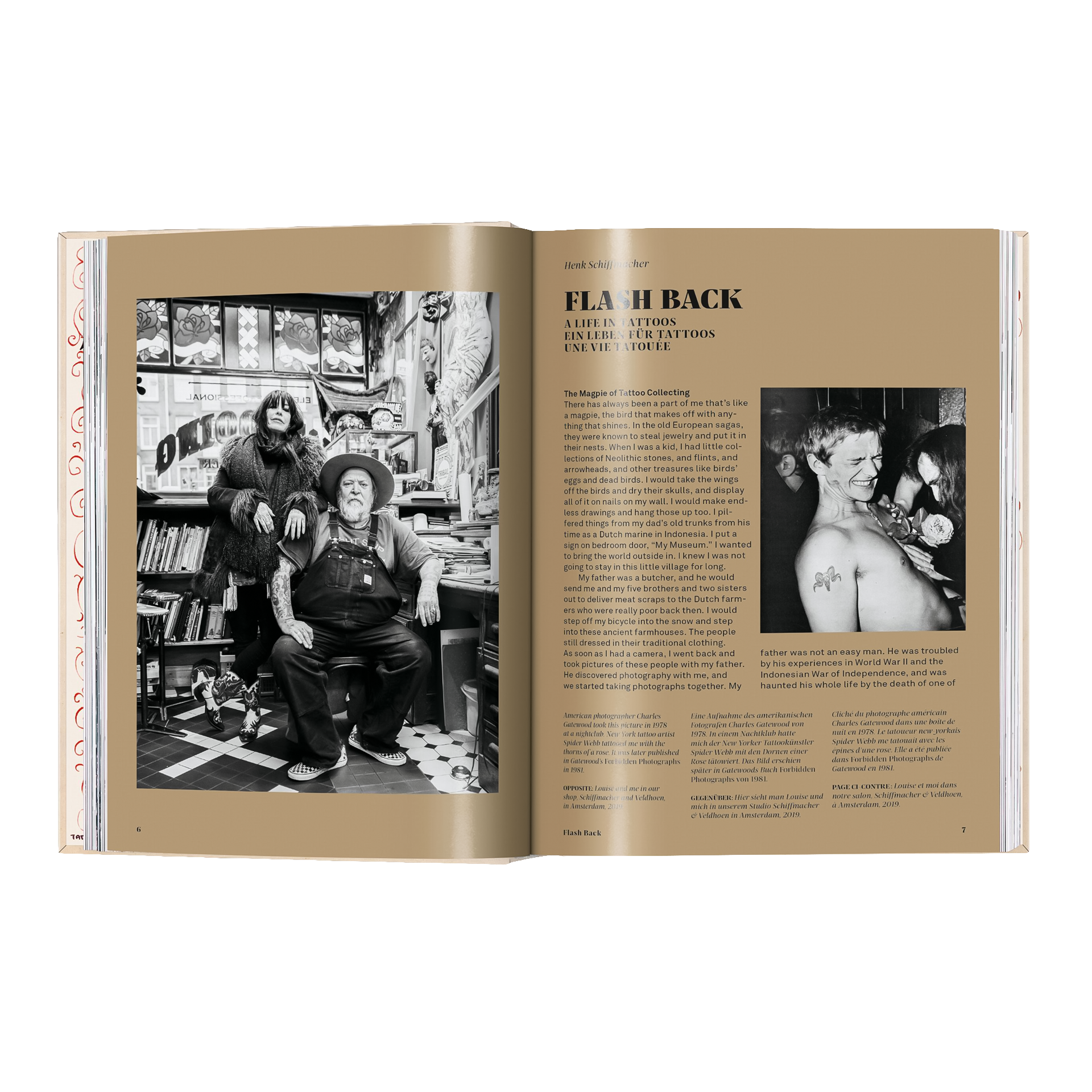 Coffee Table Book TATTOO. Henk Schiffmacher’s Private Collection, buch, zeitschrift, tattoo, fotografie, doppelseite