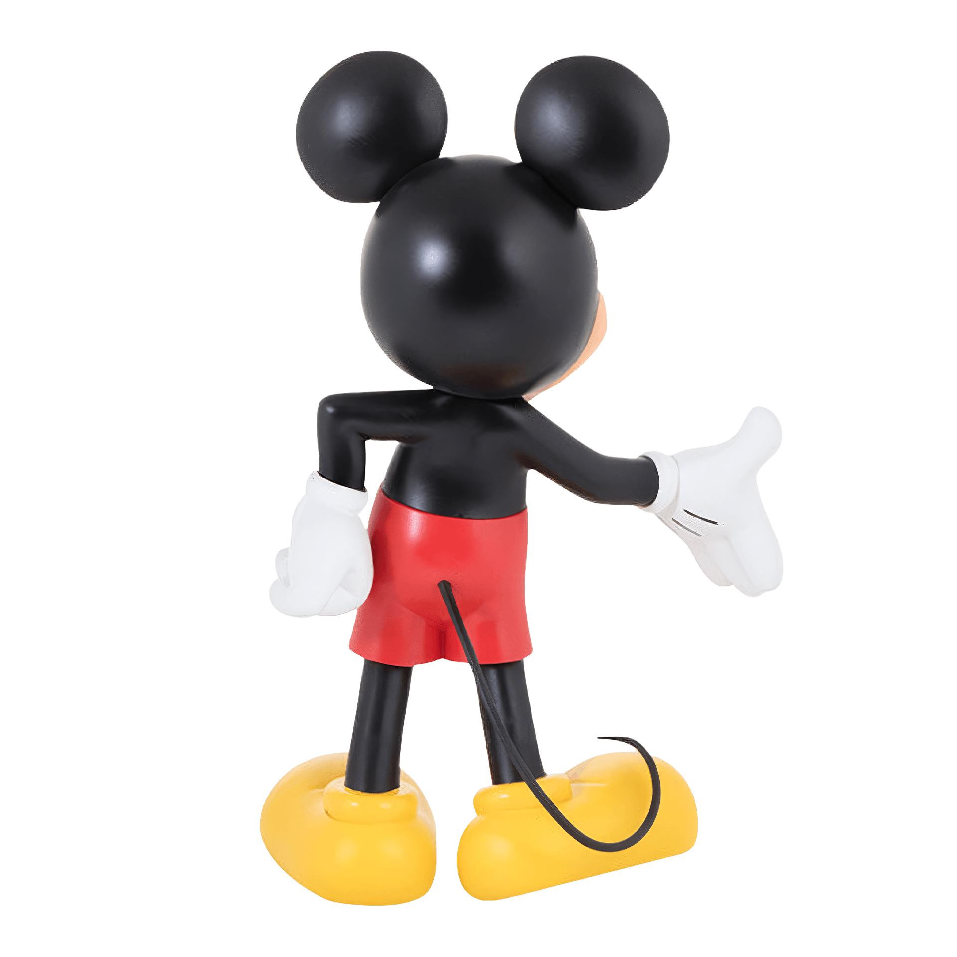 Mickey Welcome Original 30 cm, Mickey Maus Figur, Schuhfigur, Gummifigur, Schwarz, Gelb