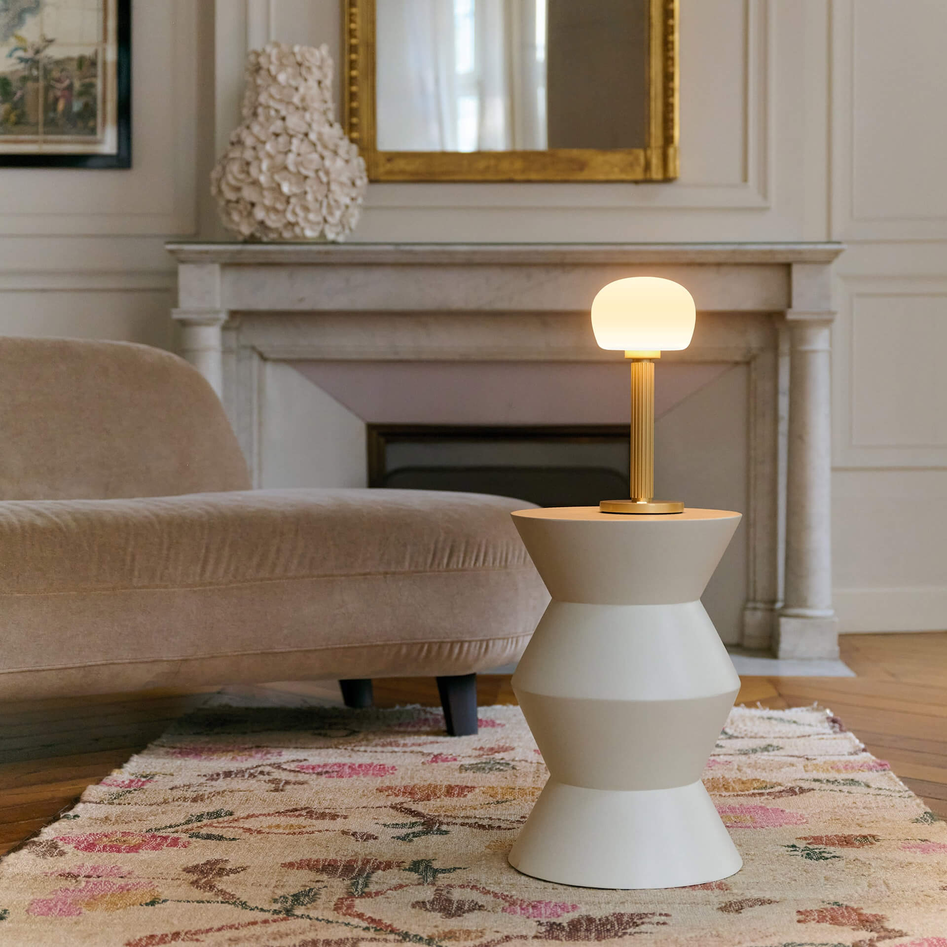 ELLE DECORATION LED Tischlampe VENDOME gold