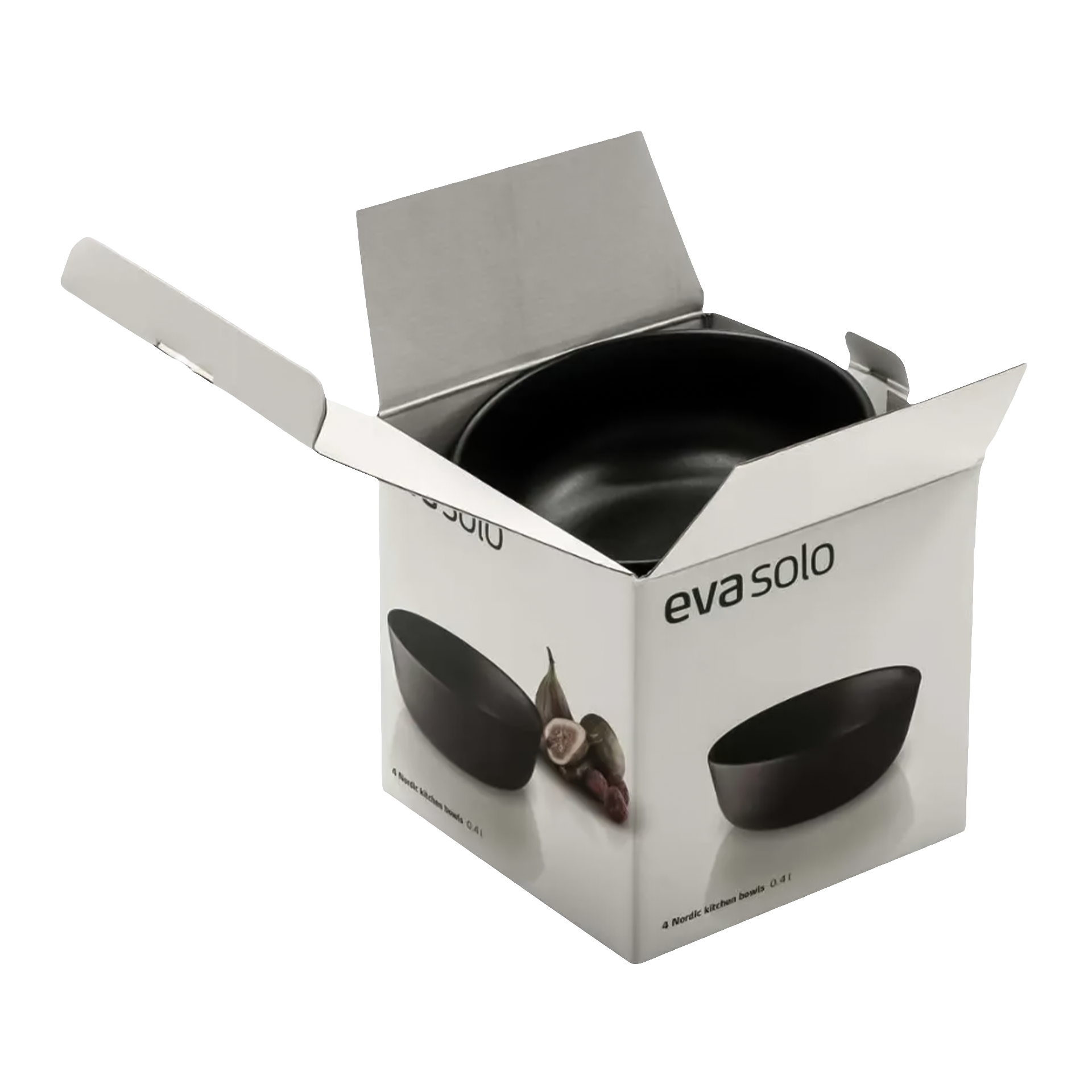 Eva Trio, Nordic Kitchen, Bowl black 0.40 l Set of 4, Schüssel, Schale, Küchenzubehör, Ema?, Gehäuse