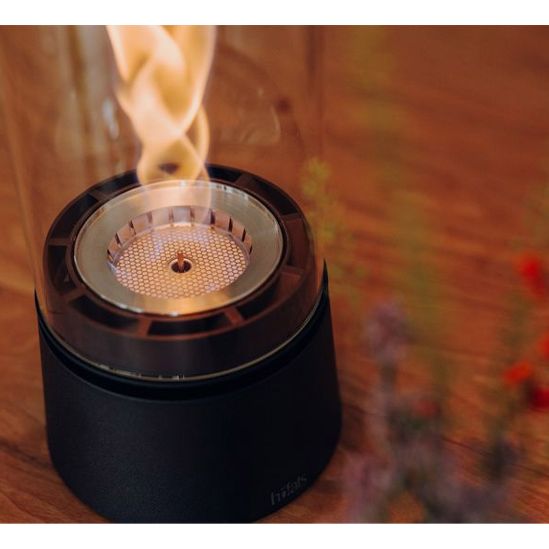 Tabletop Fireplace 900 Matt-black, Tischfeuerzeug, Gasfeuerzeug, Flammenbild, Zerstäuber, Turbo-Feuerzeug