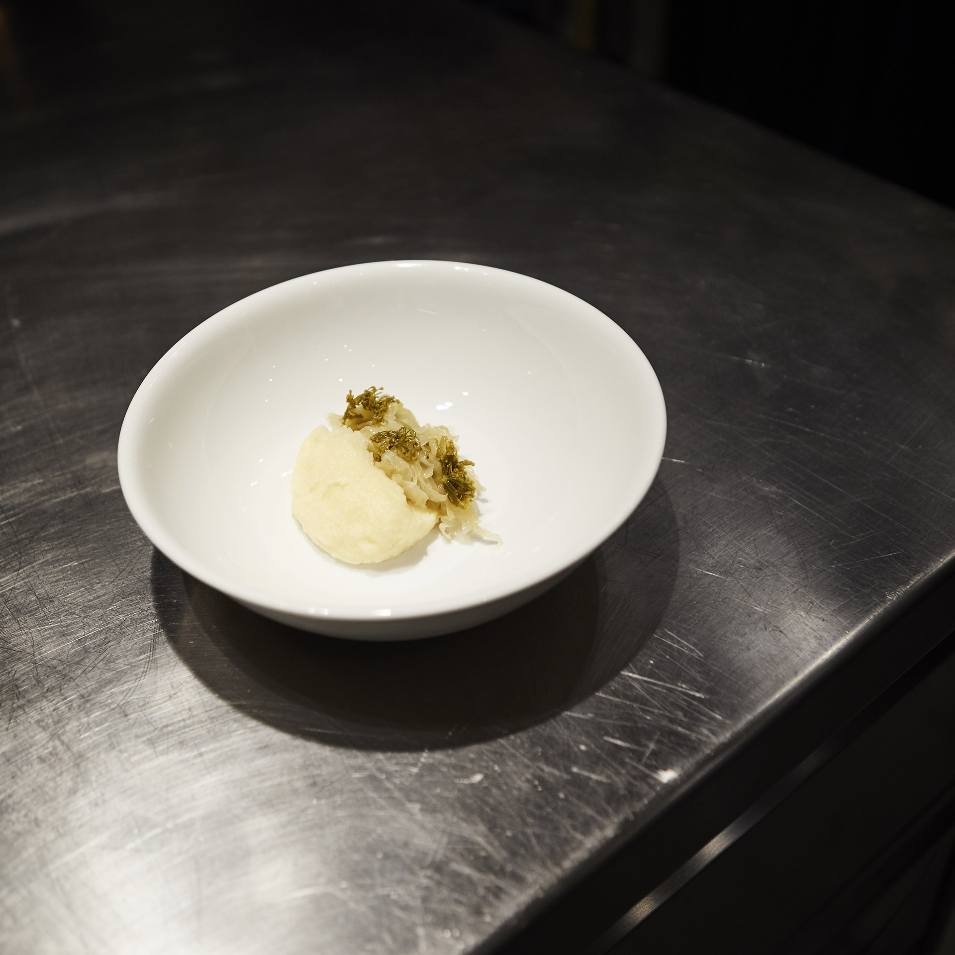 Bowl 19 cm White, Pizza-Dumpling, Gnocchi, Käsegericht, Kraut?, Knödel?