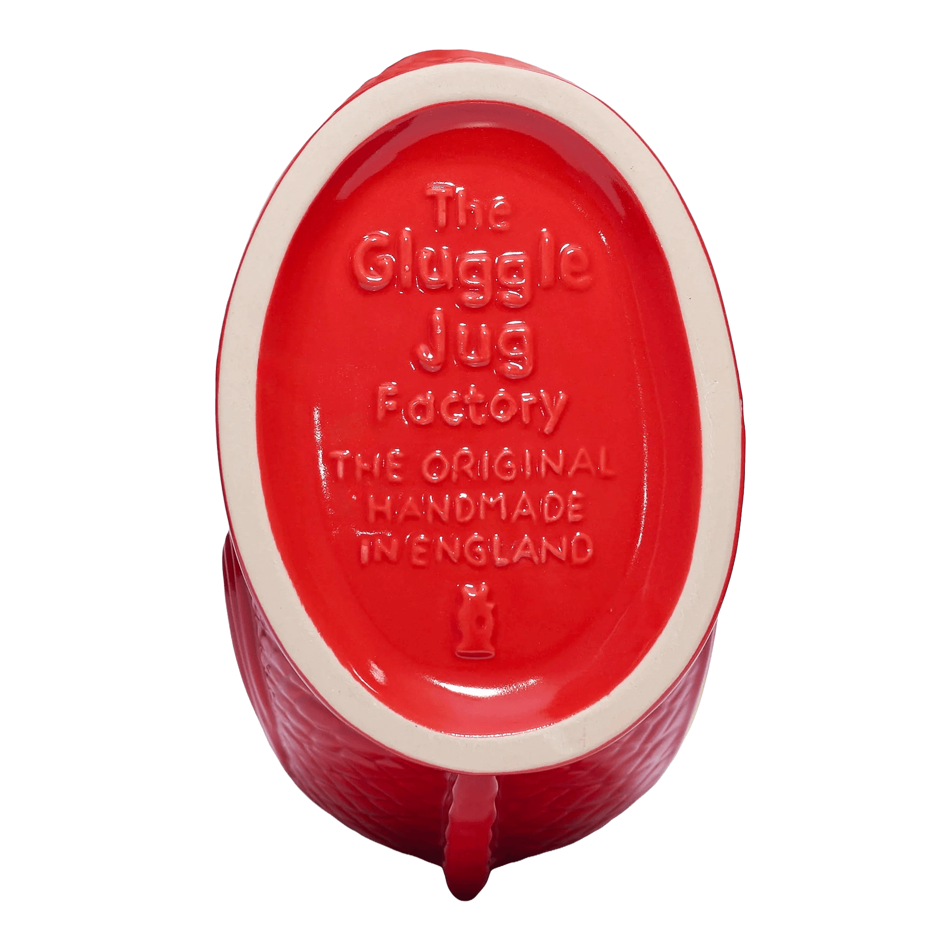 Jug red XL 1.20 l, Gugel-Form, Gugl-Form?, The Gluggle Jug Factory, Handmade, England