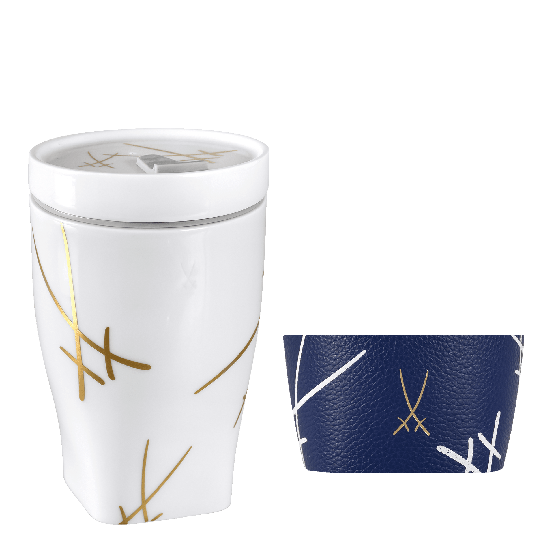 Meissen To-Go Becher Swords