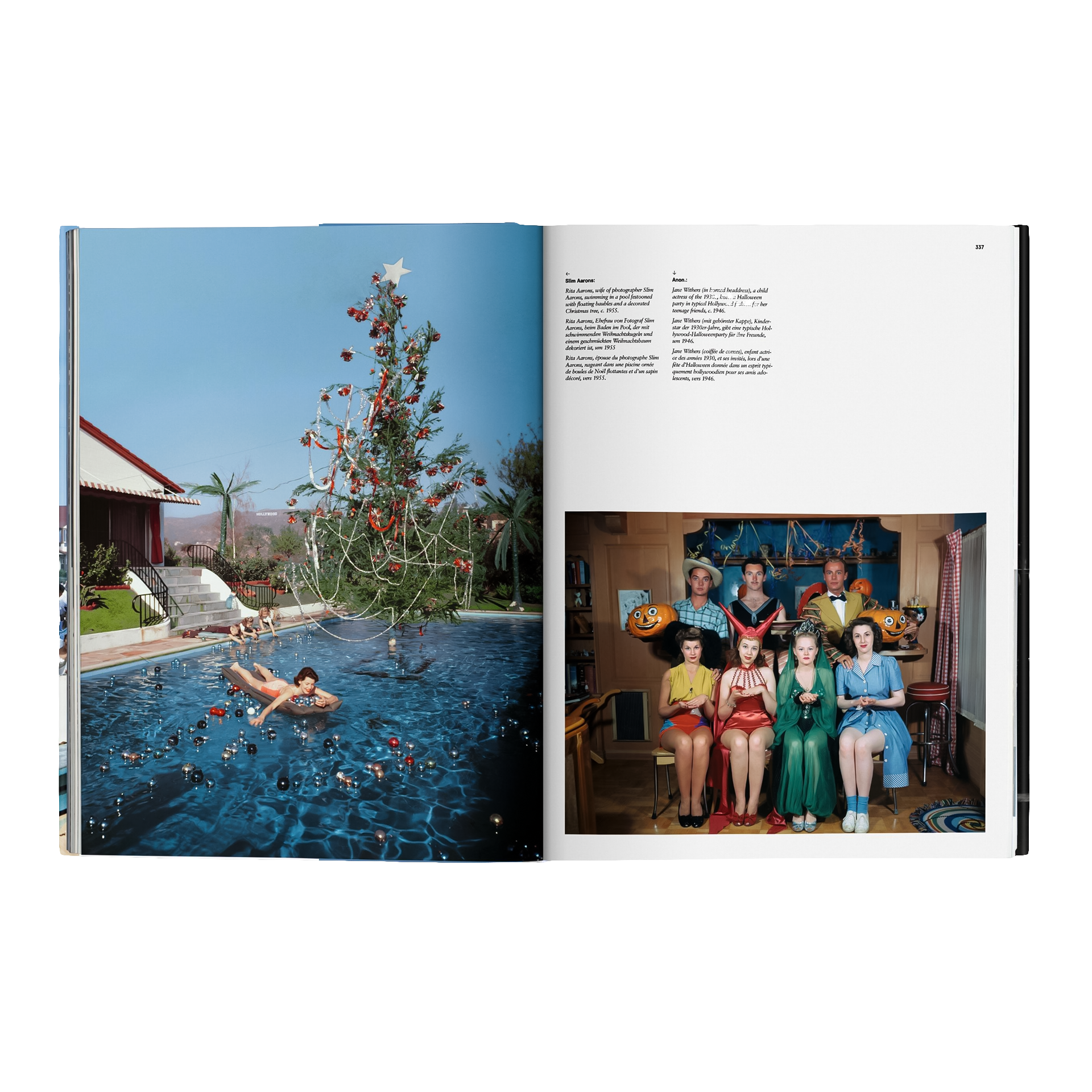 Coffee Table Book Los Angeles, Pool, Weihnachtsbaum, Poolparty, Personengruppe, Fotoalbum