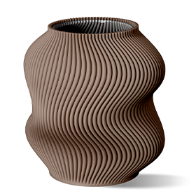 Sheyn Vellen Vase Deep Taupe