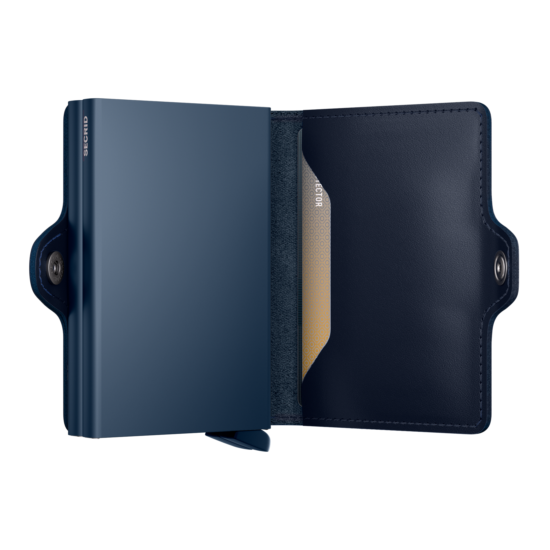 Secrid Twinwallet Original Navy/Navy, Wallet, Kartenetui, Blau, Leder, Klippsverschluss