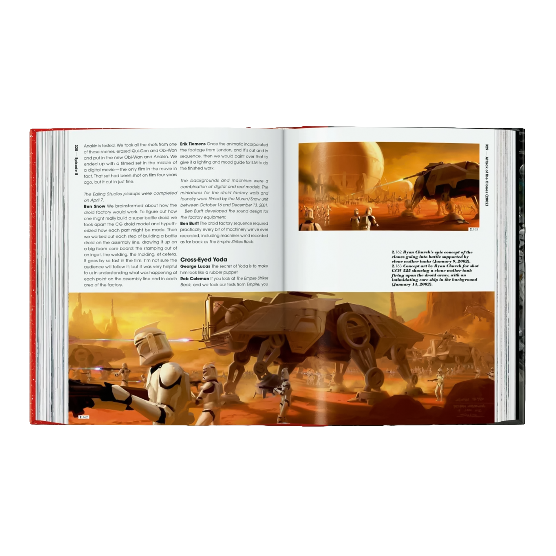 Coffee Table Book The Star Wars Archiv. 1999–2005, Star Wars, AT-AT, Soldier, Battle, Orange desert