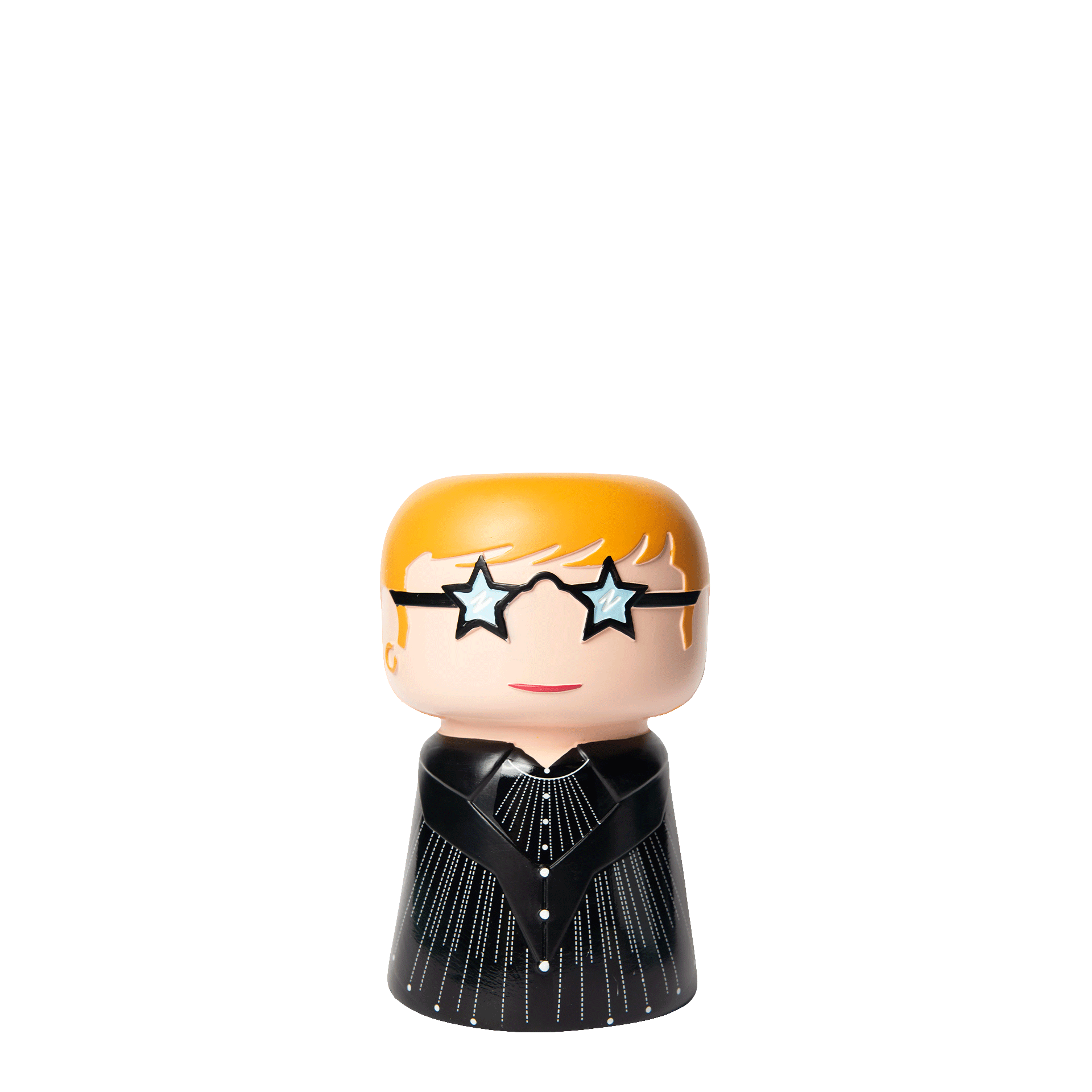 Vase The Rock 15 cm, minifigure, brille, sternförmige gläser, orange haare, schwarzer anzug